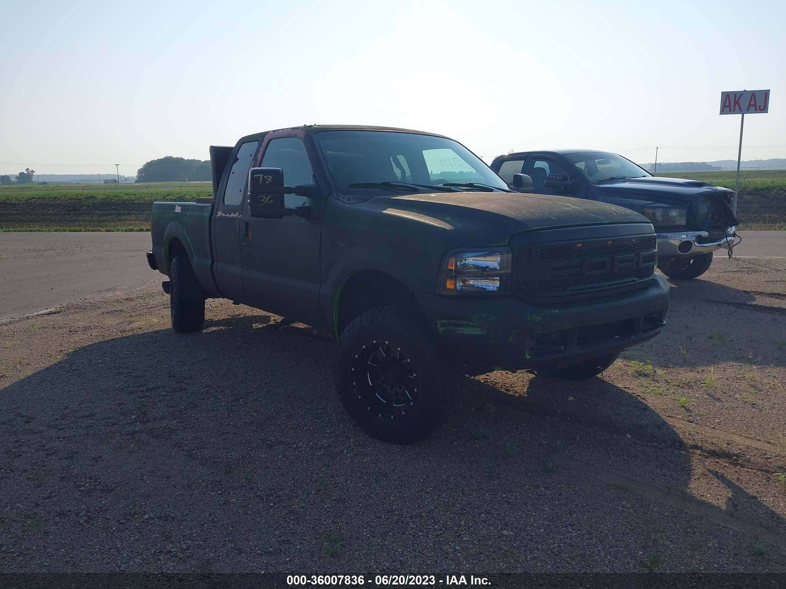 FORD F250 2000 1ftnx21f2yed23352