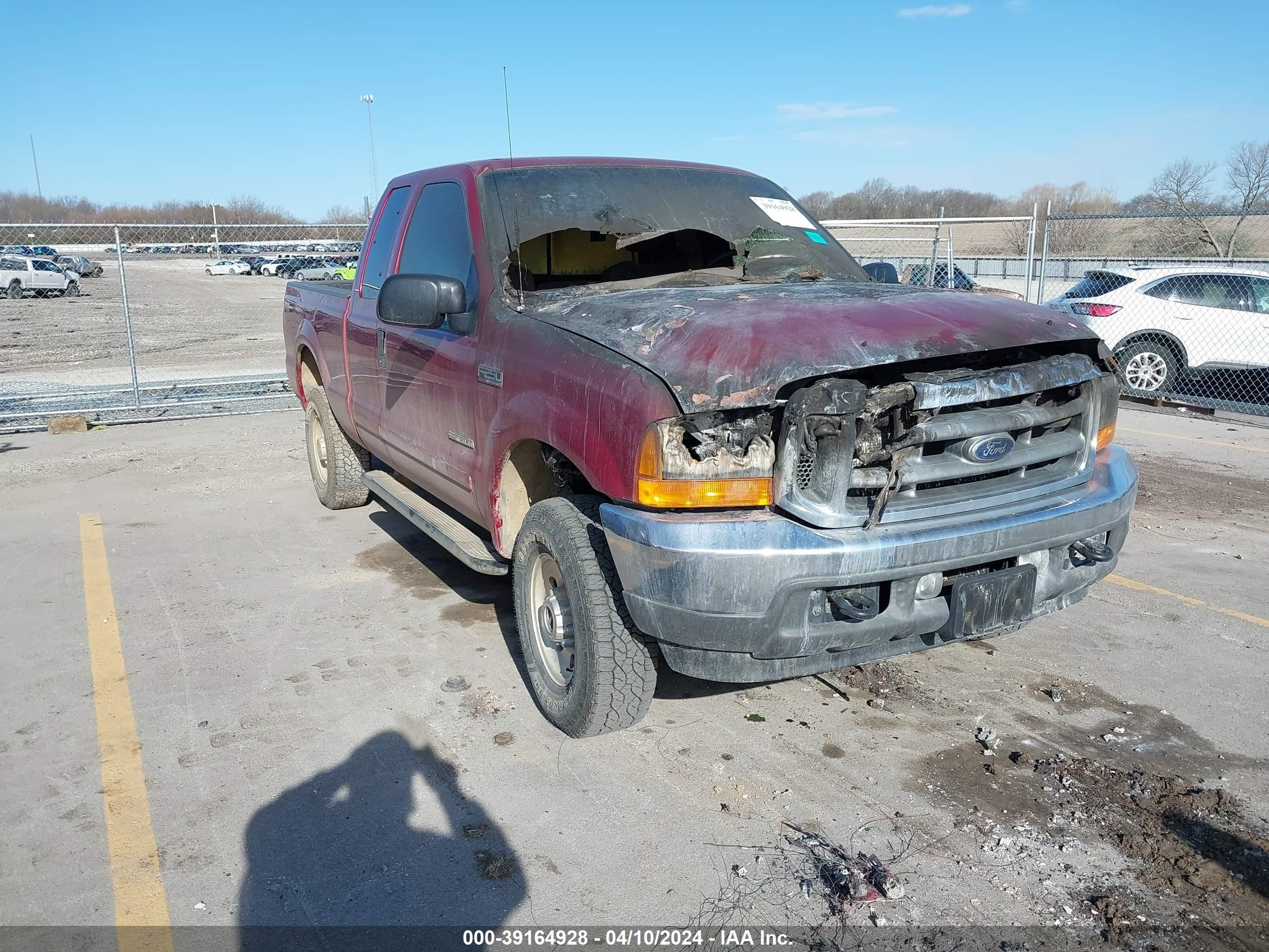 FORD F250 2001 1ftnx21f41eb89160