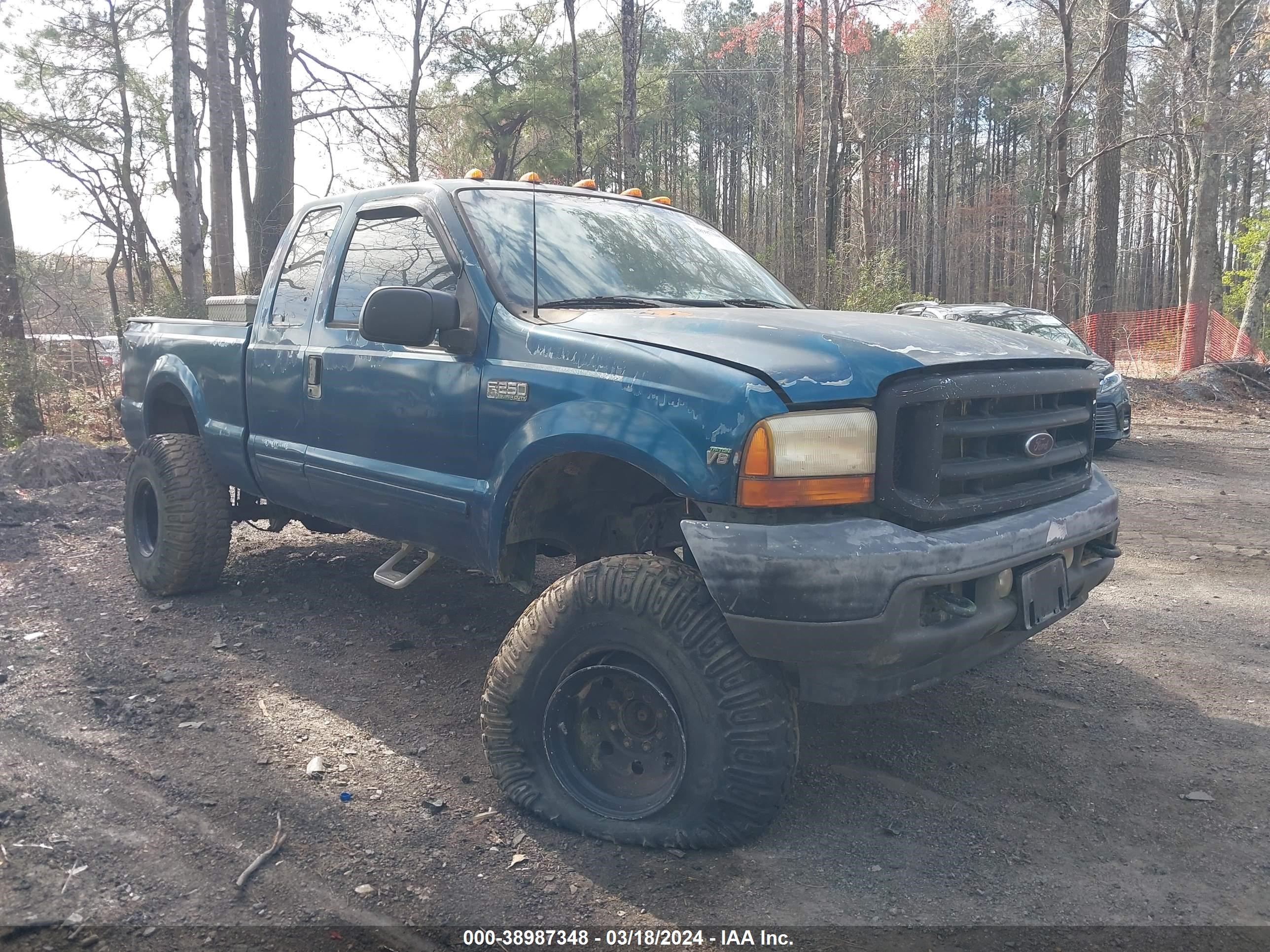 FORD F250 2001 1ftnx21l01eb17037