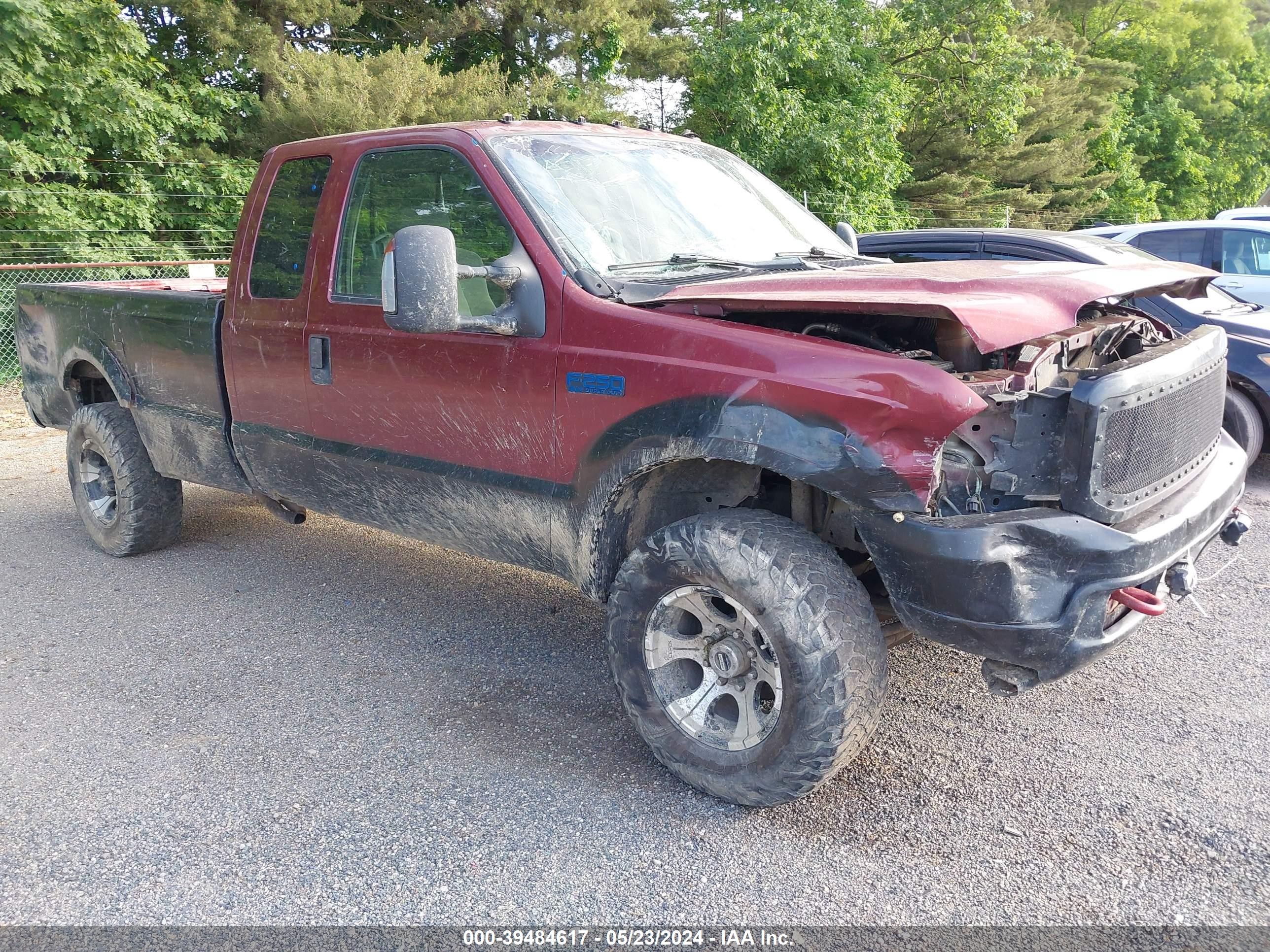 FORD F250 2004 1ftnx21l24ea69044