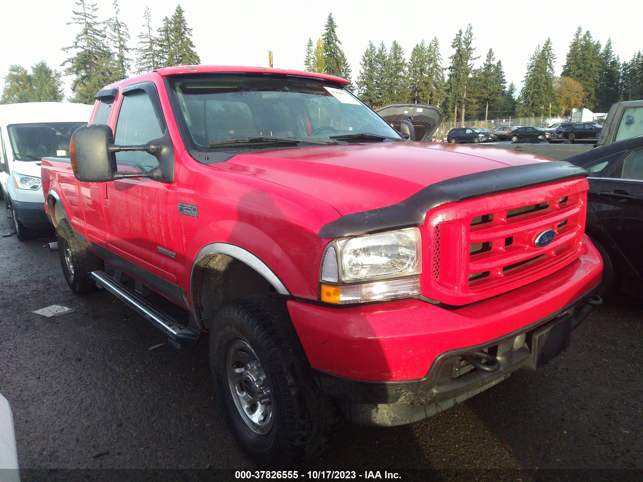 FORD F250 2004 1ftnx21p84ea13435