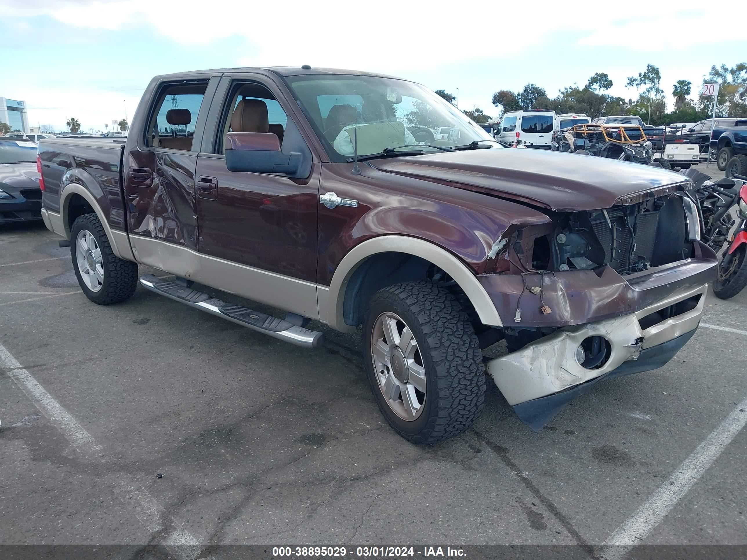 FORD F-150 2008 1ftpw12508kb39296