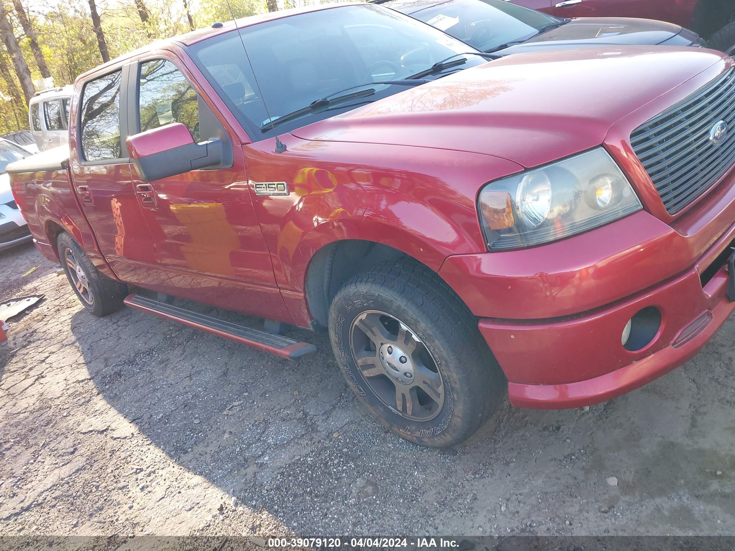 FORD F-150 2008 1ftpw12v38kb30740