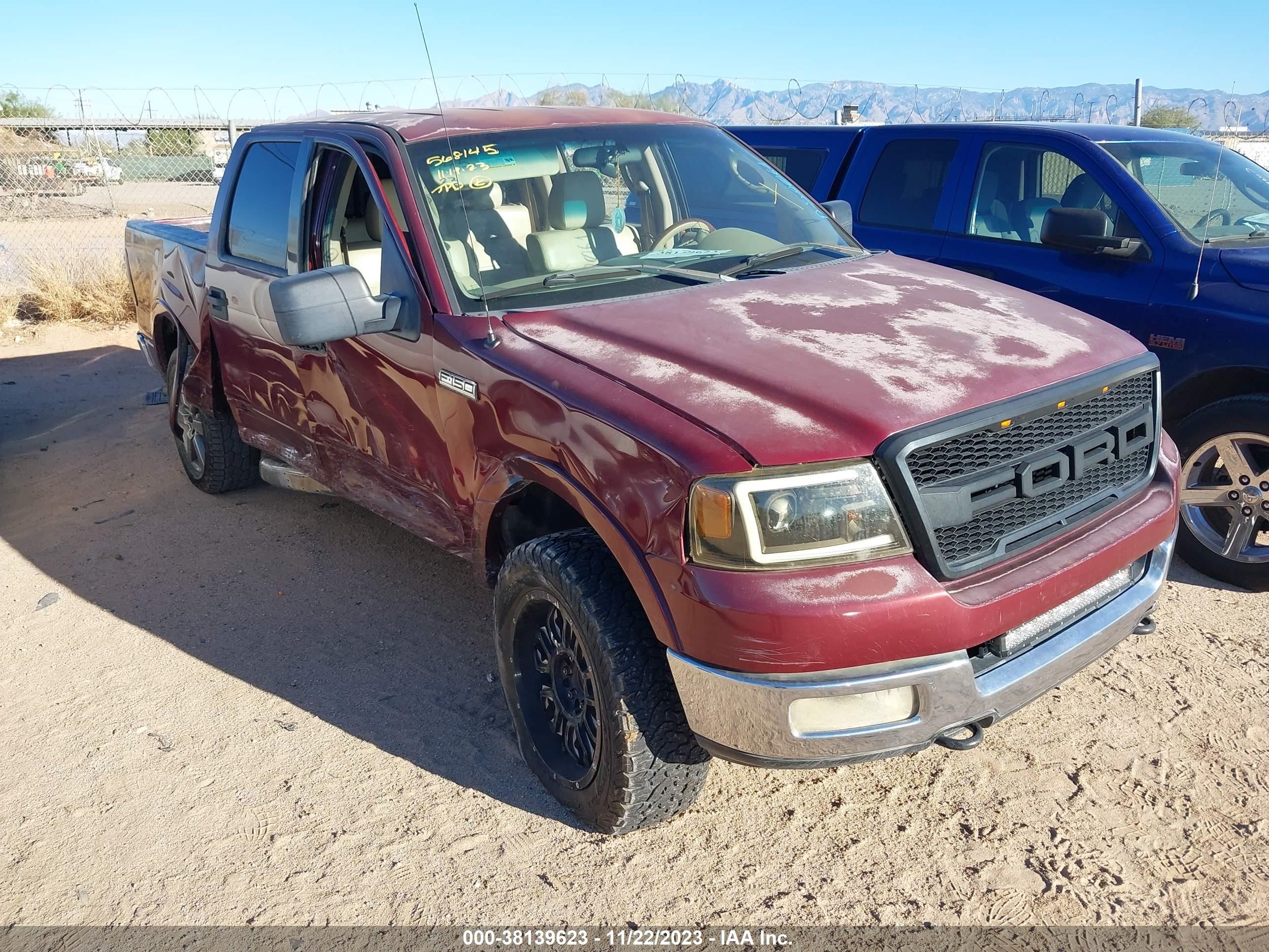 FORD F-150 2004 1ftpw14504kd59061