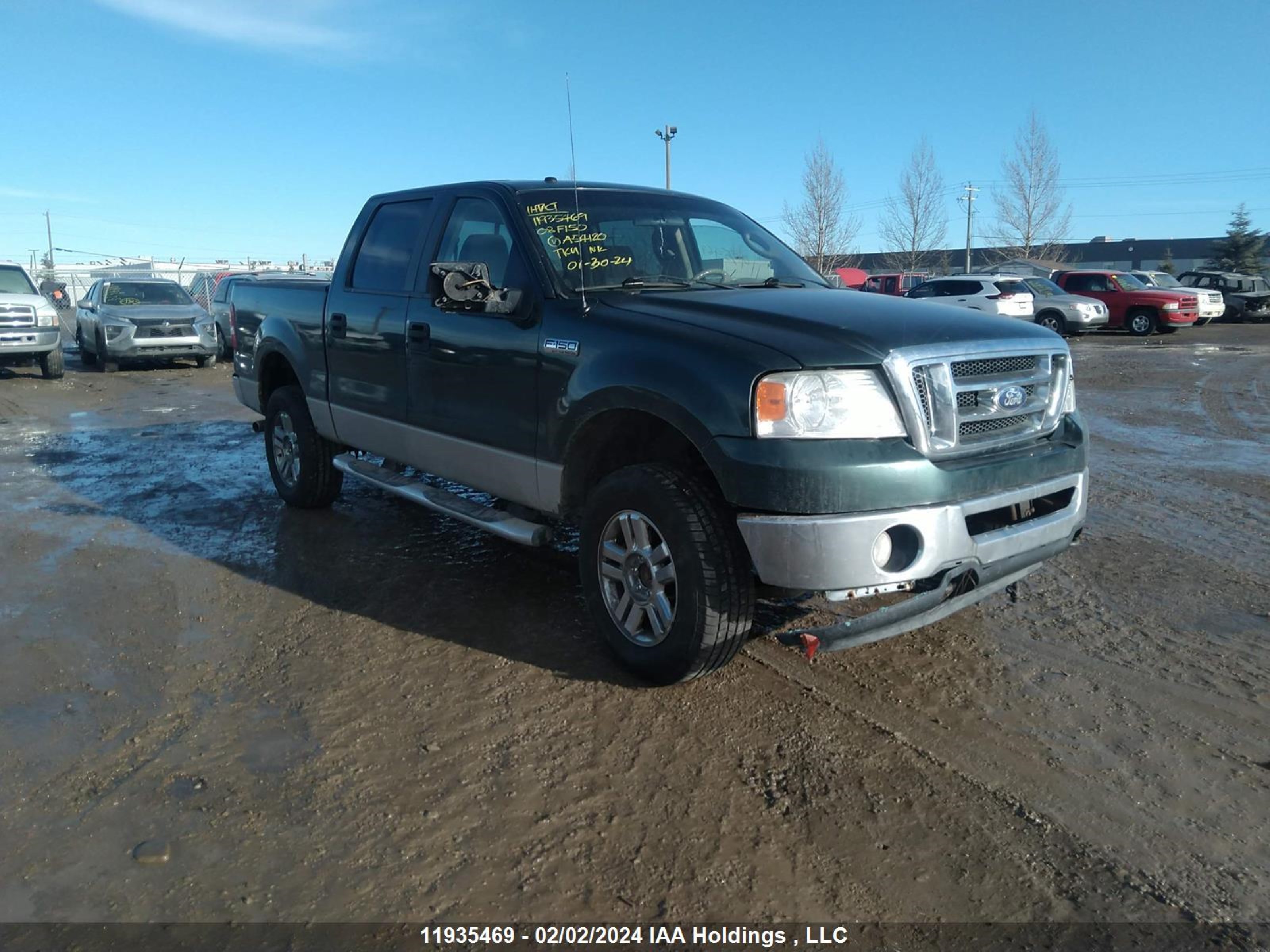 FORD F-150 2008 1ftpw14v18fa54120