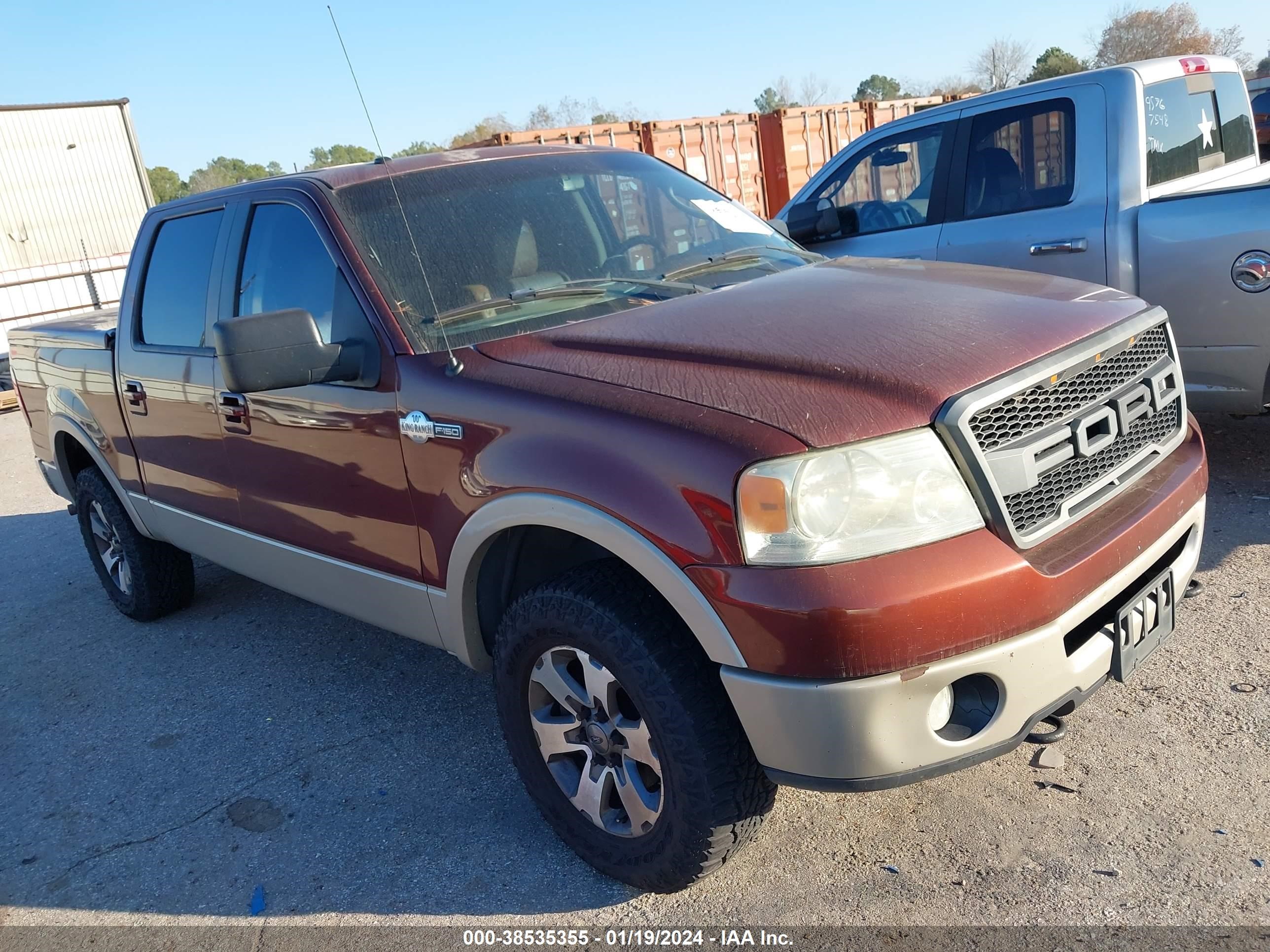 FORD F-150 2007 1ftpw14v97kc63594