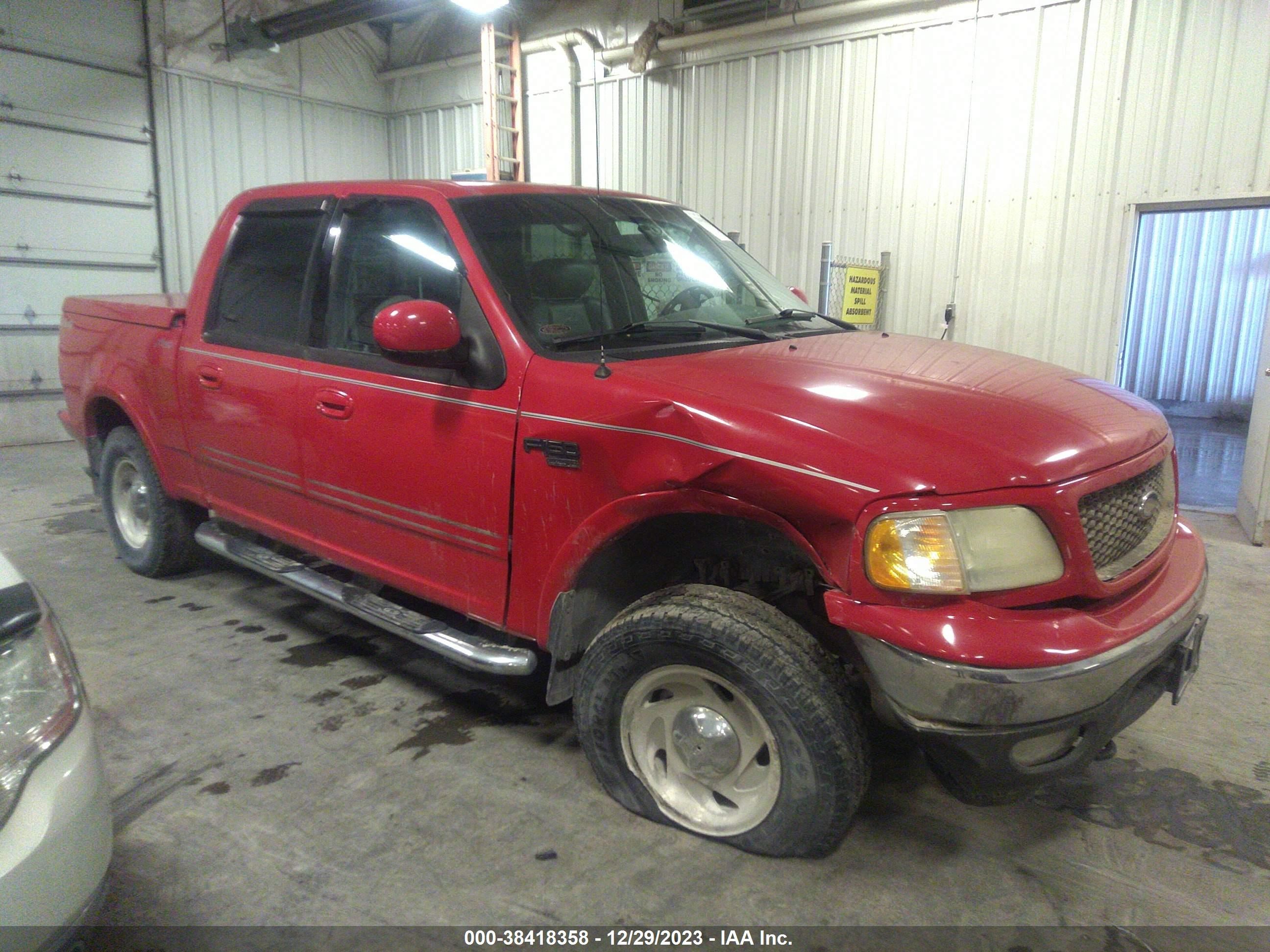 FORD F-150 2002 1ftrw08l32kd31117