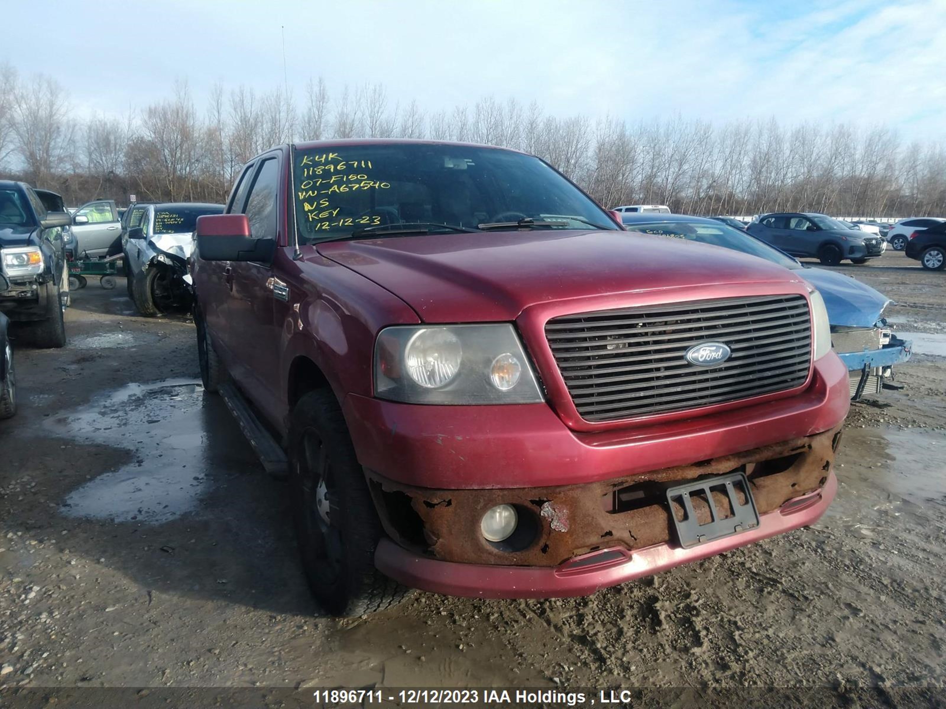 FORD F-150 2007 1ftrx12w37na67540