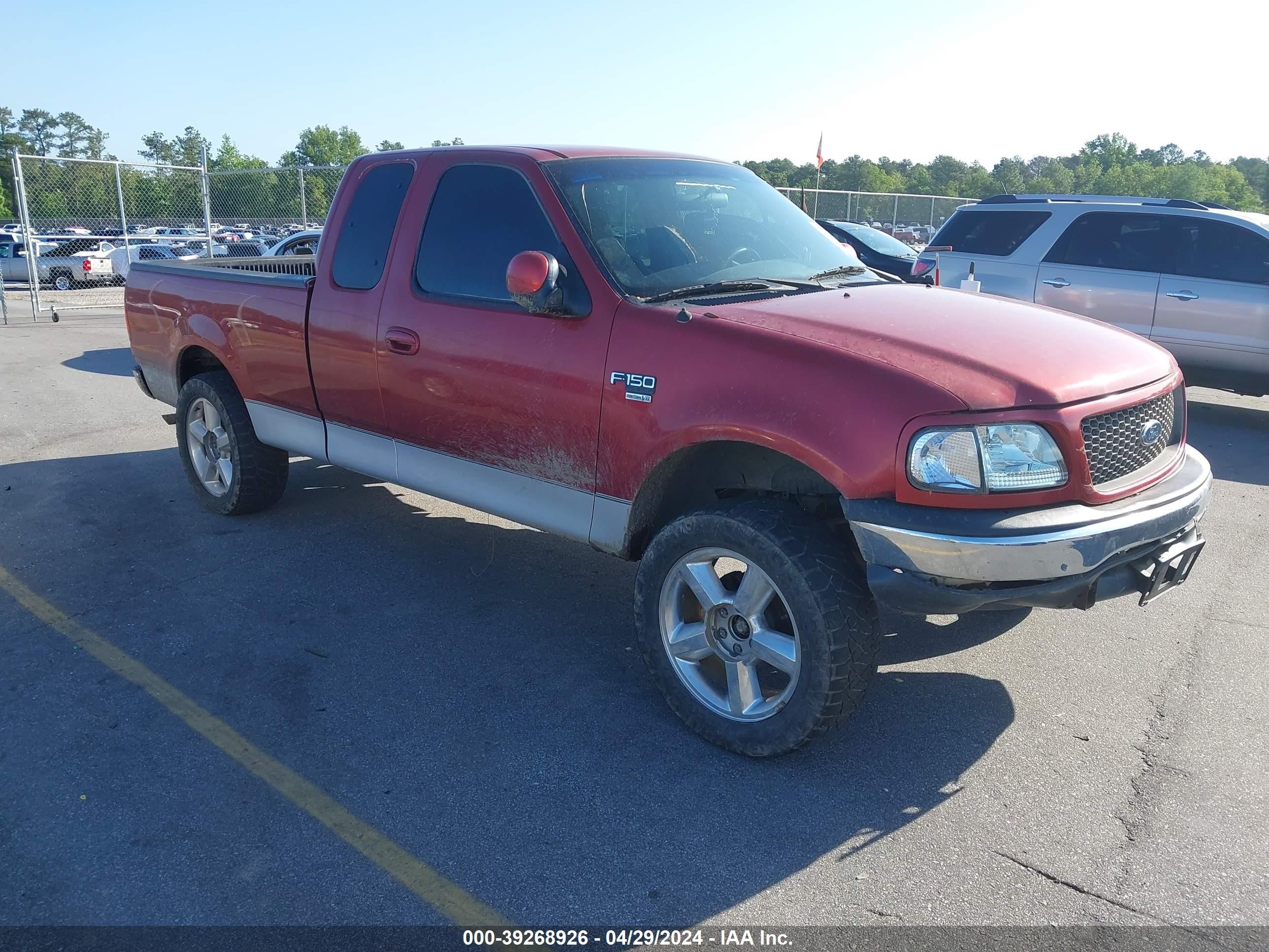 FORD F-150 2001 1ftrx17l01nb55323