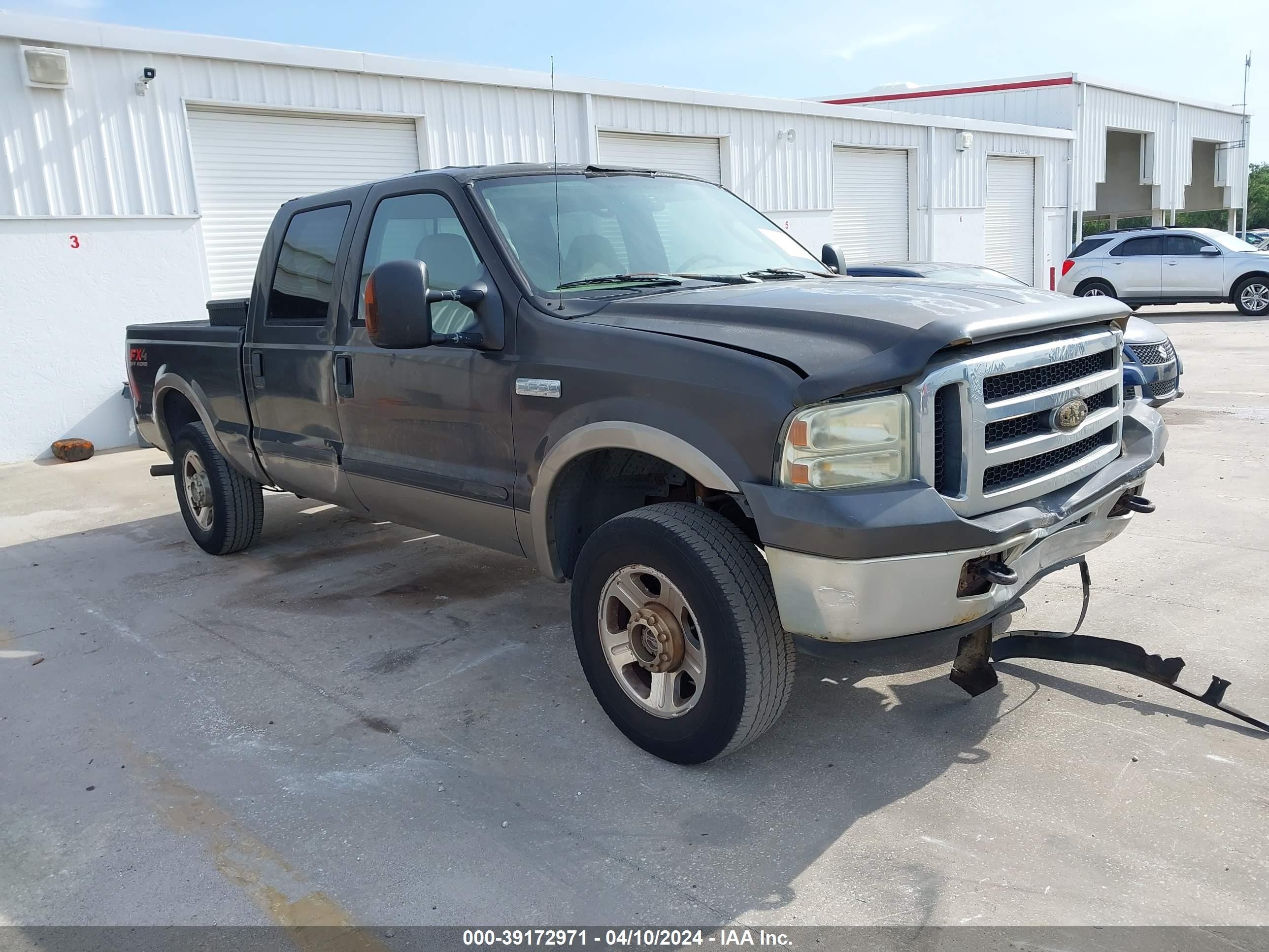 FORD F250 2006 1ftsw215x6ea44399