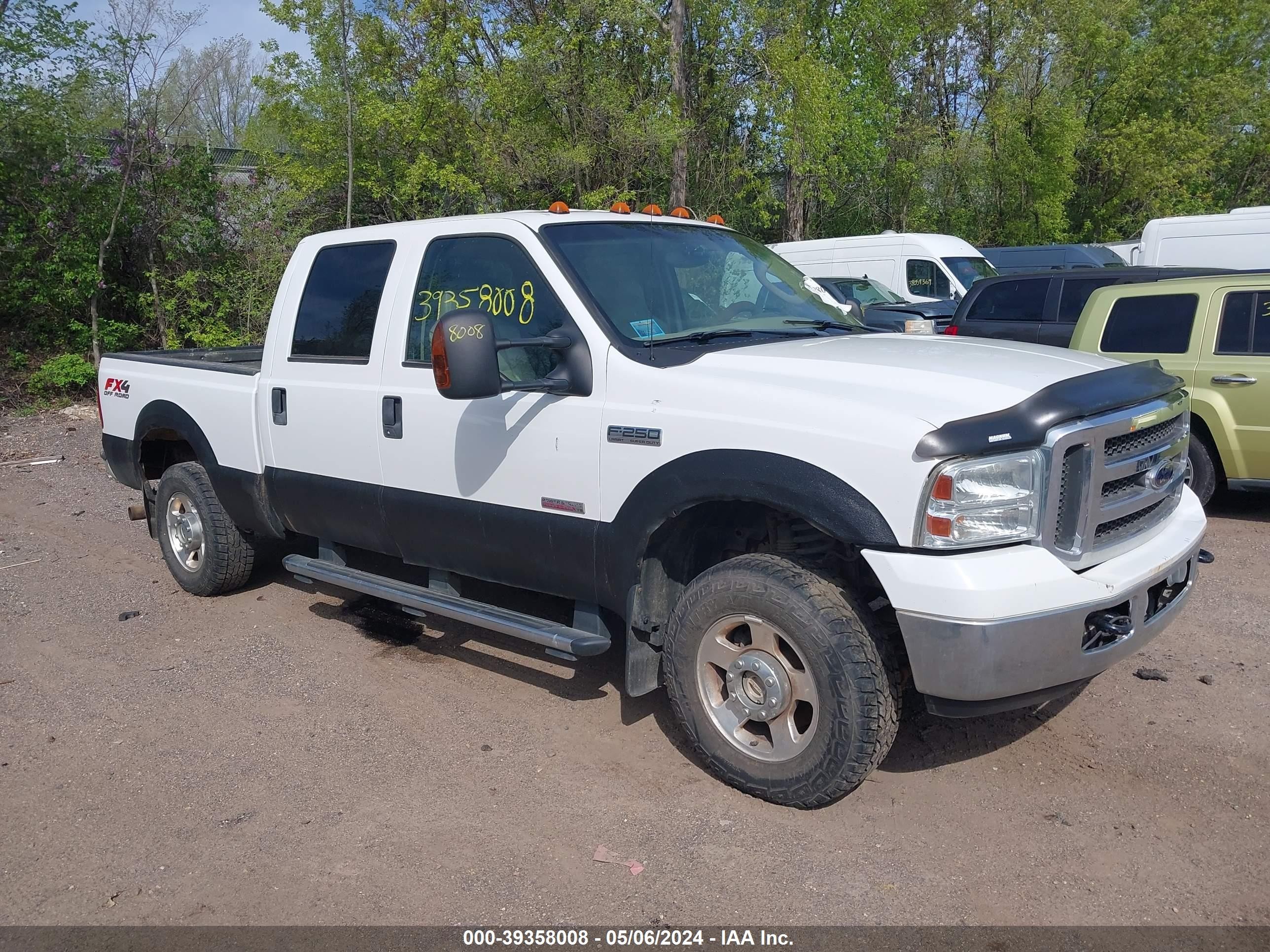 FORD F250 2005 1ftsw21p55ec99462