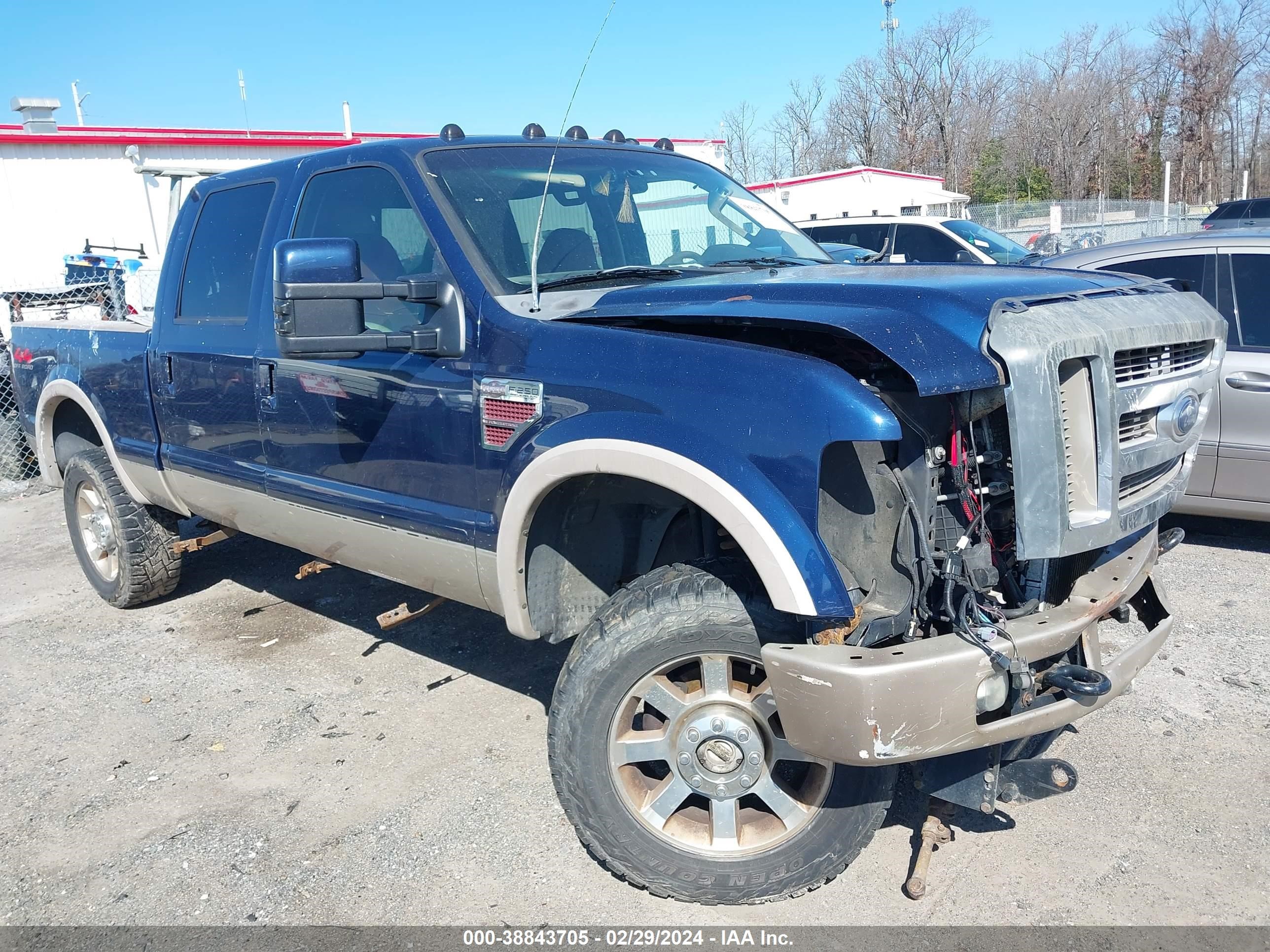 FORD F250 2008 1ftsw21r48ec07585