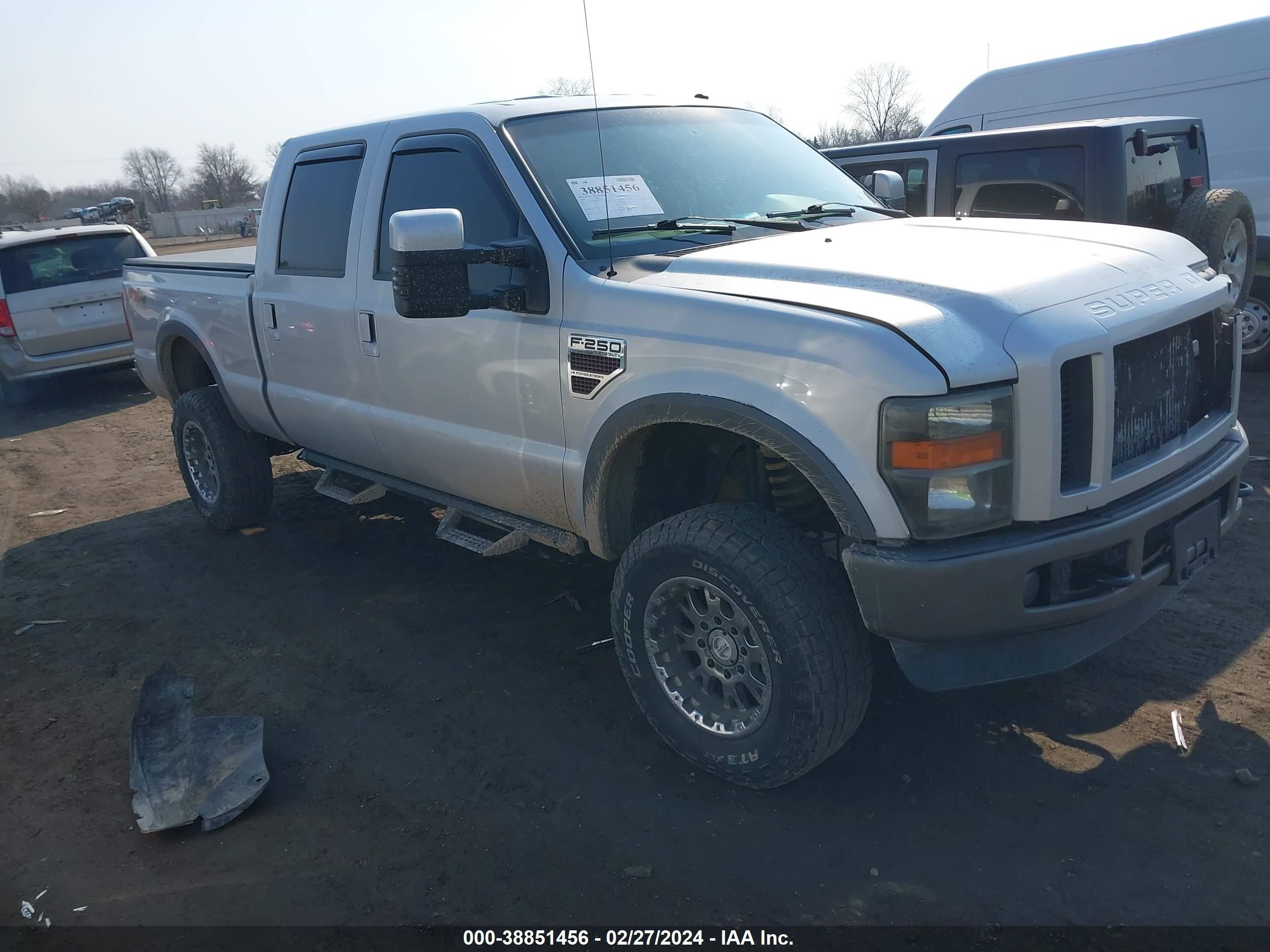 FORD F250 2008 1ftsw21r98ec61349