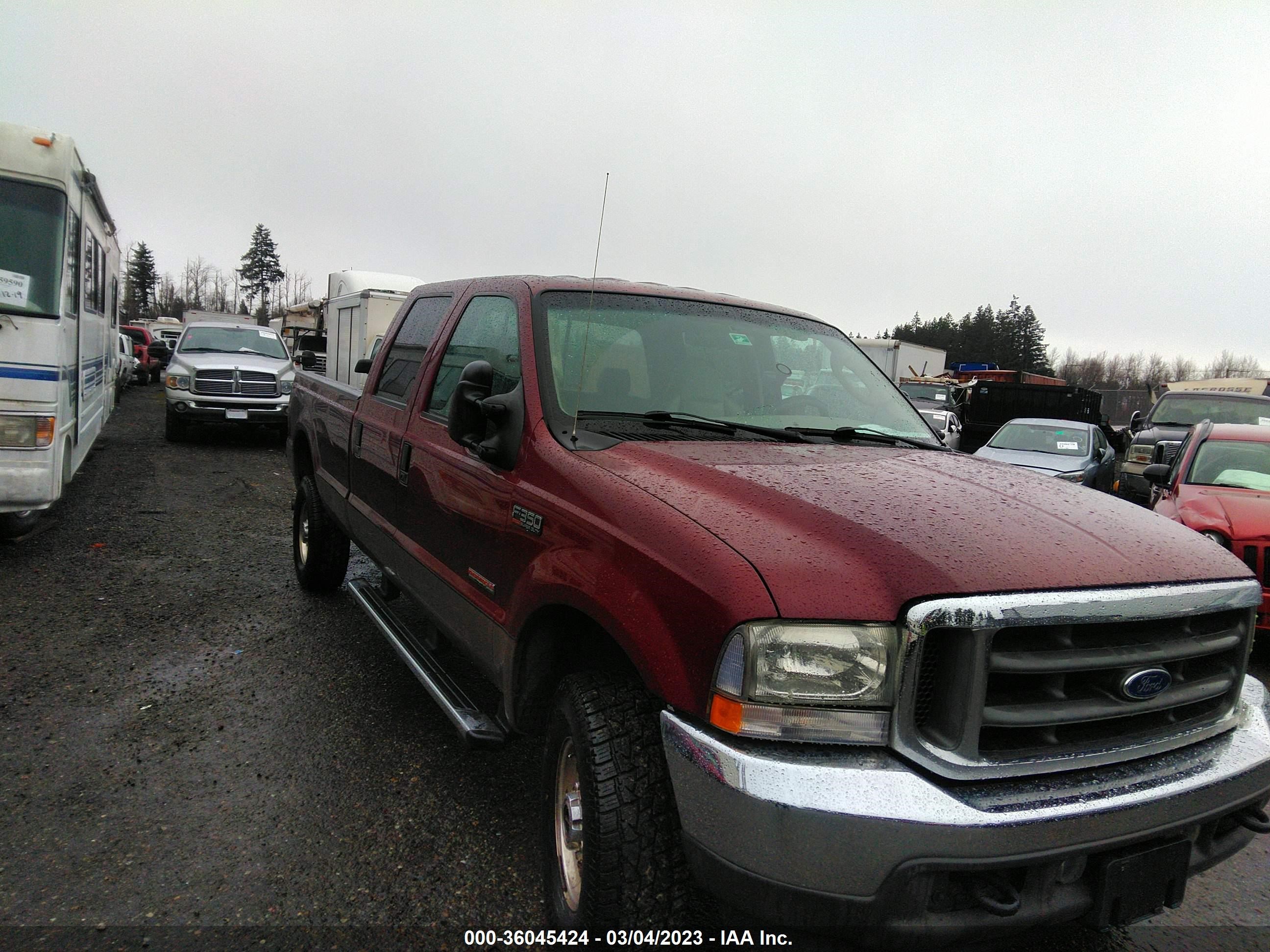 FORD F350 2004 1ftsw31p94ee07859