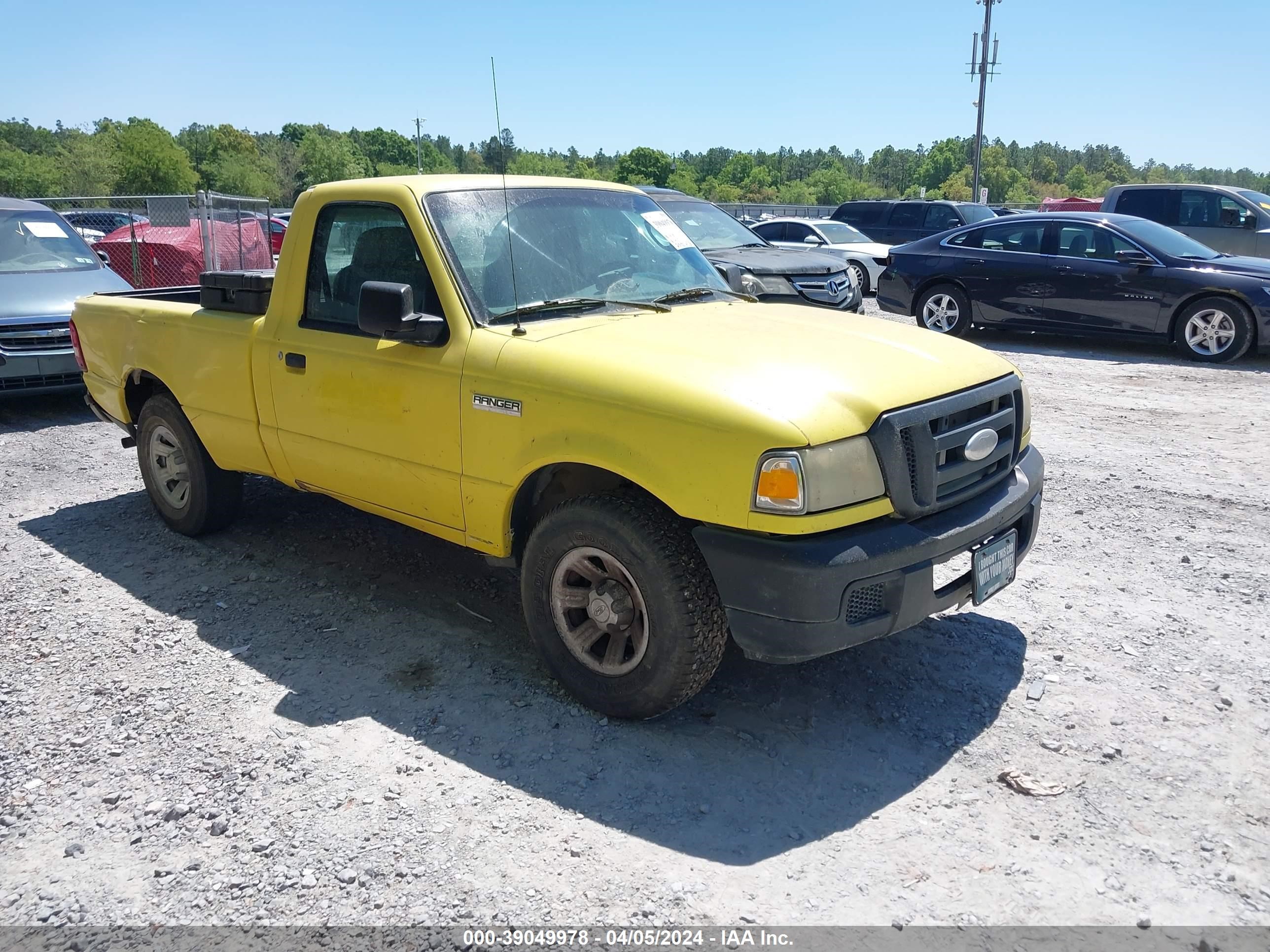 FORD RANGER 2007 1ftyr10d27pa19040