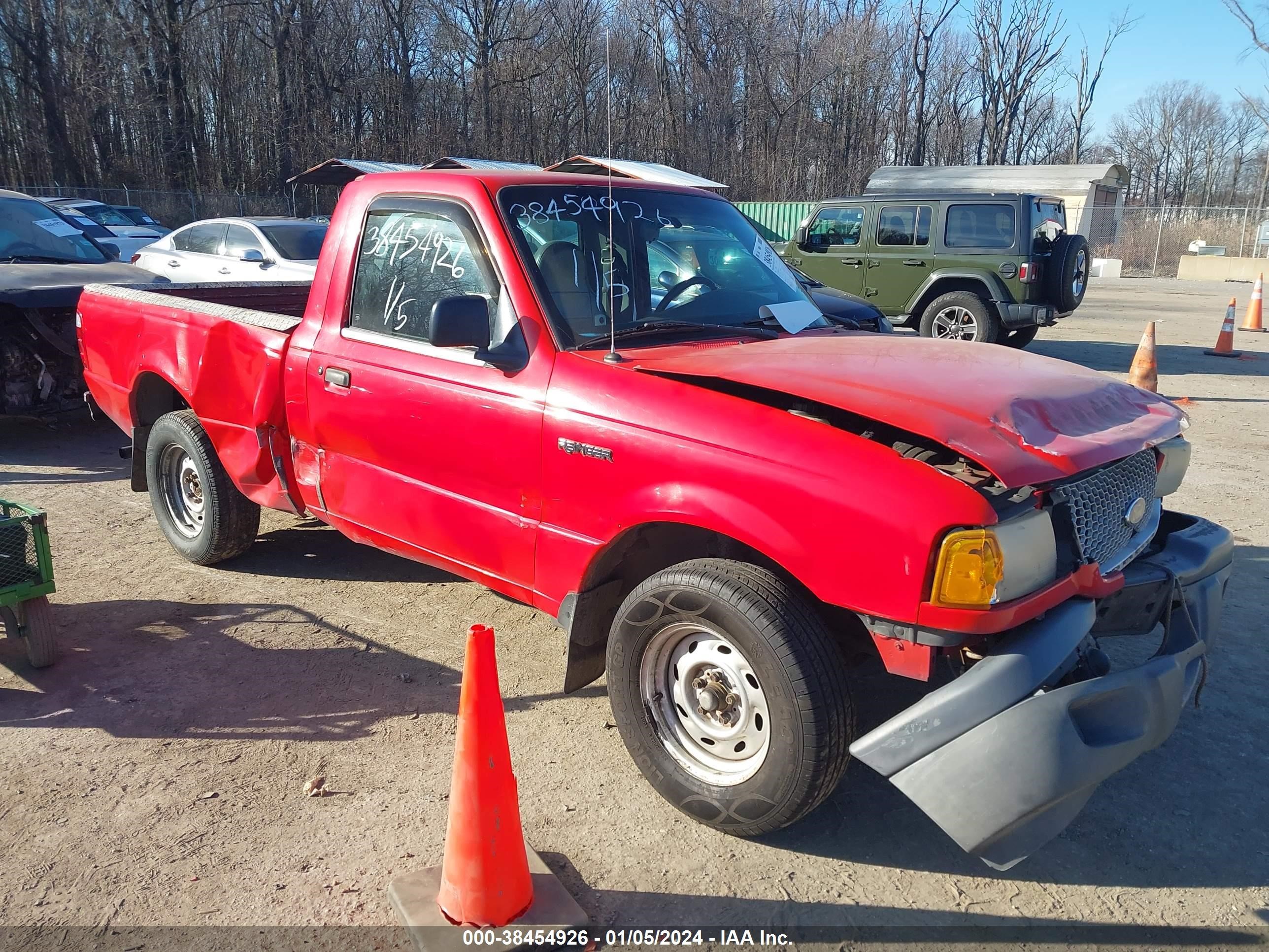 FORD RANGER 2001 1ftyr10d41tb01821