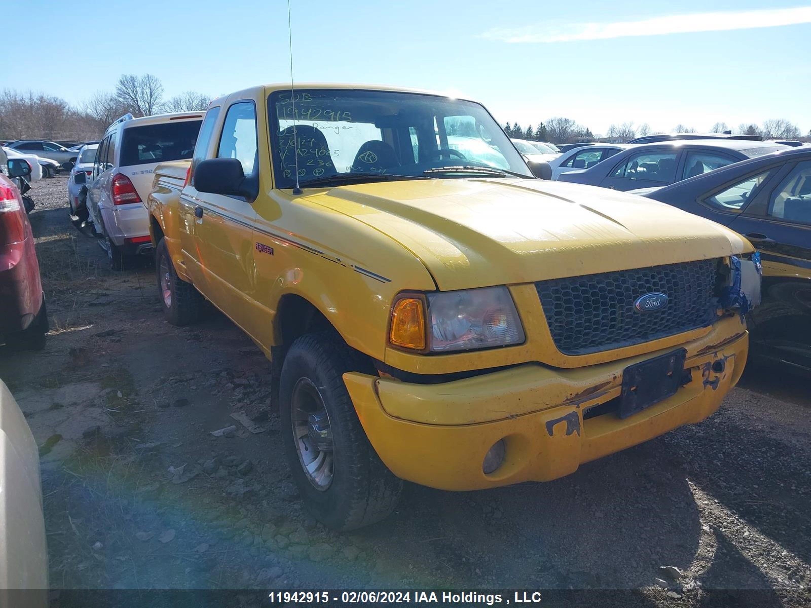 FORD RANGER 2003 1ftyr44v03pa24025