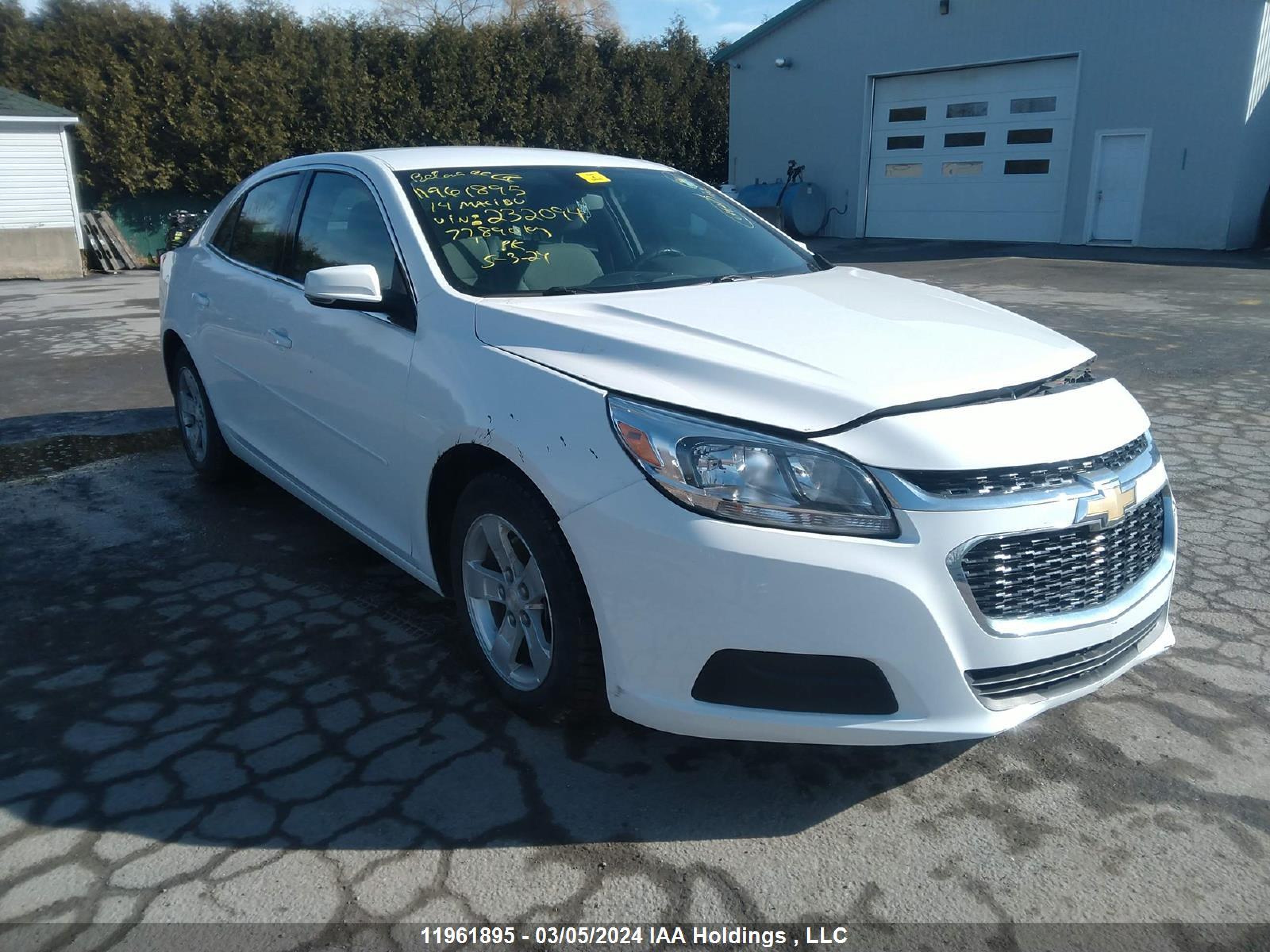 CHEVROLET MALIBU 2014 1g11b5sl9ef232094