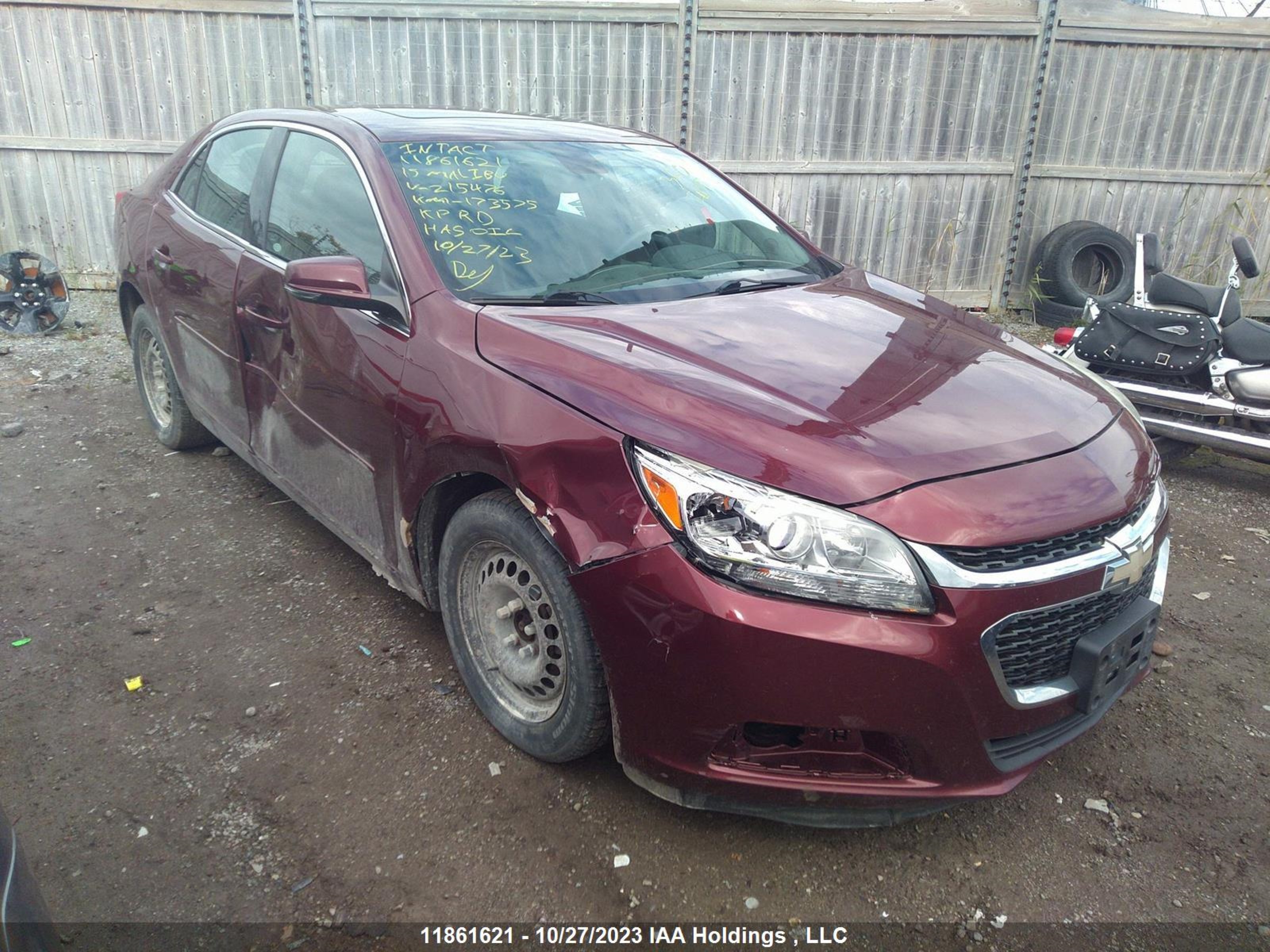 CHEVROLET MALIBU 2015 1g11c5sl6ff215476