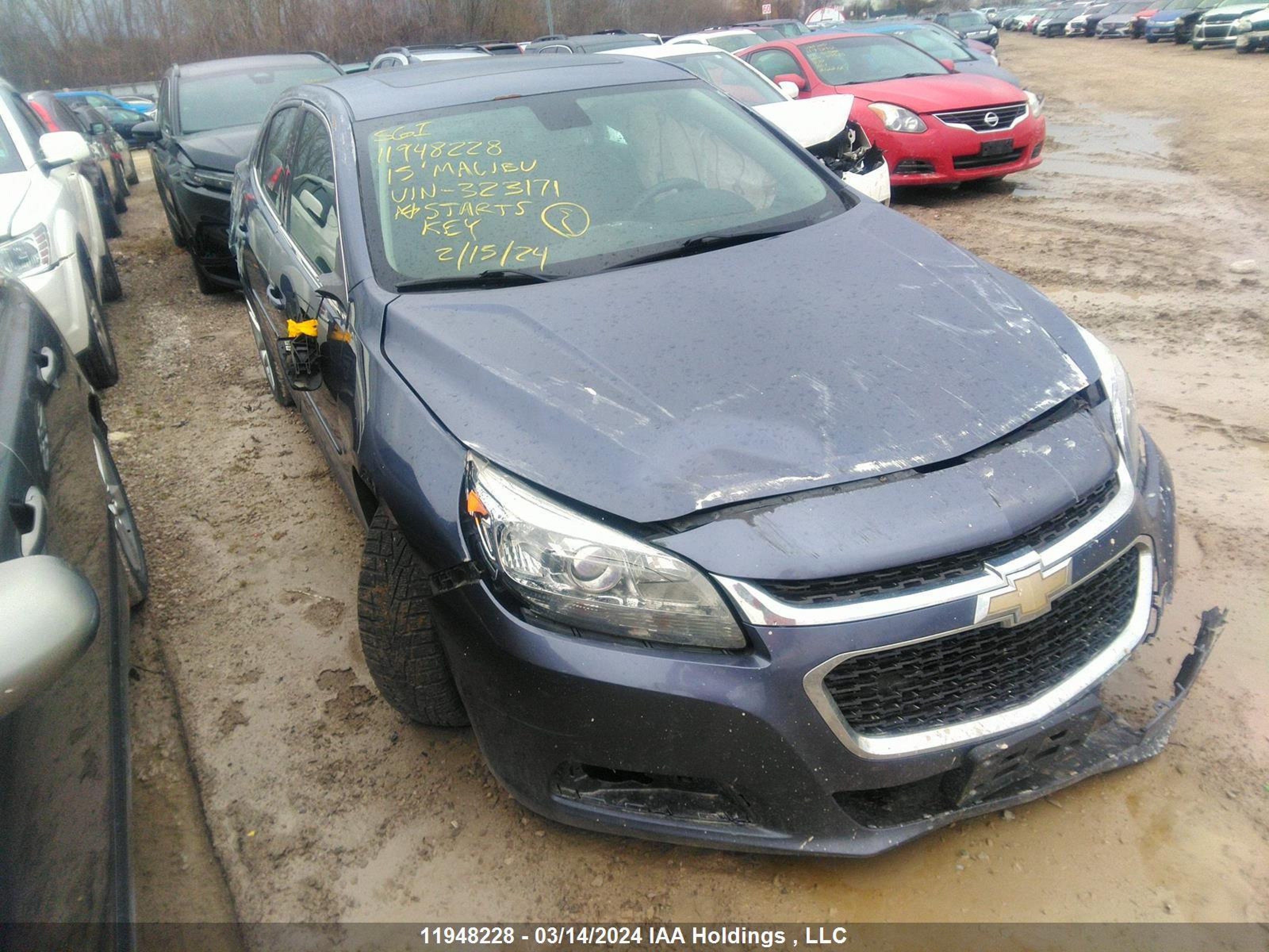 CHEVROLET MALIBU 2015 1g11c5sl9ff323171