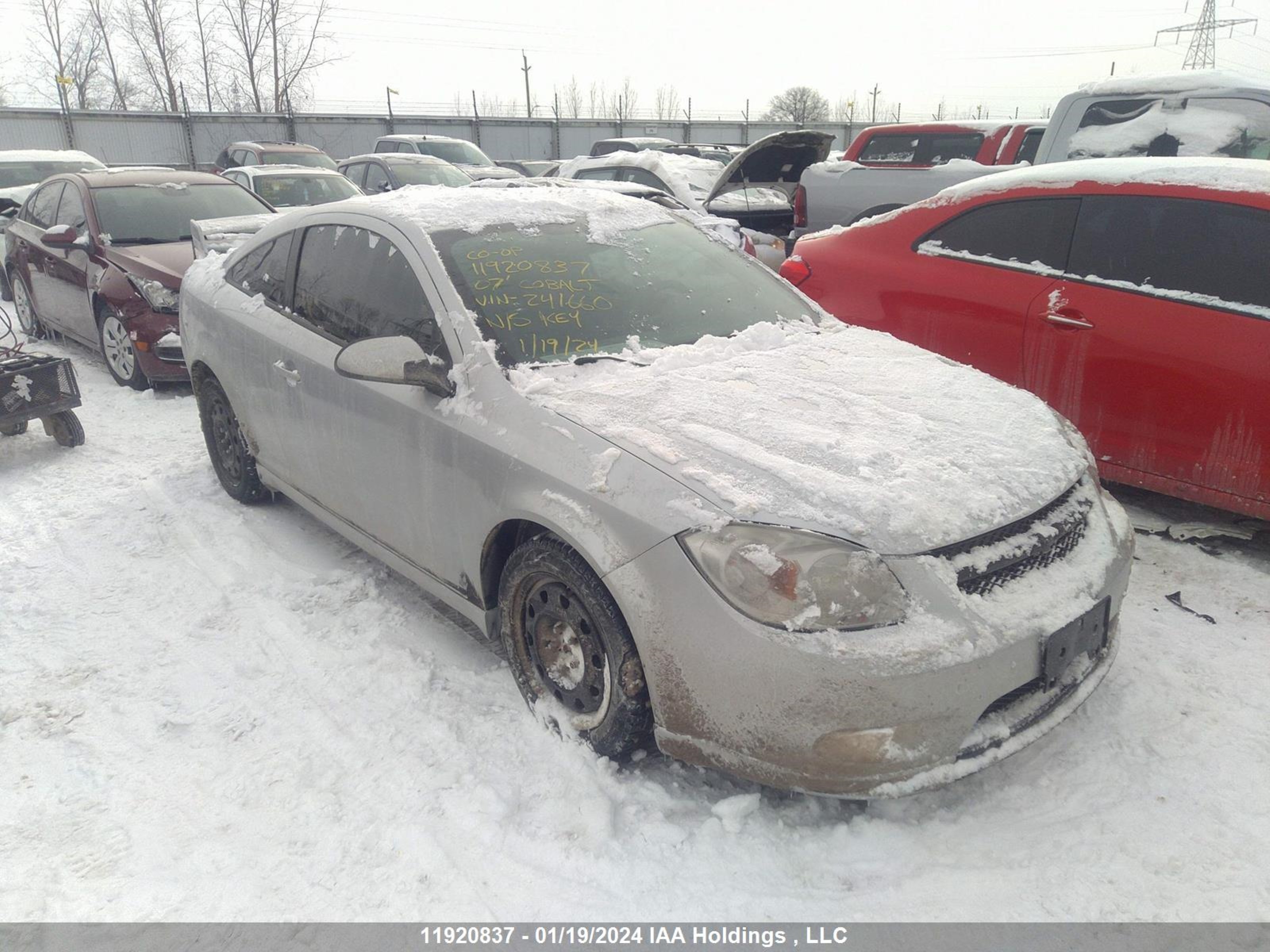 CHEVROLET COBALT 2007 1g1ap15p977241660