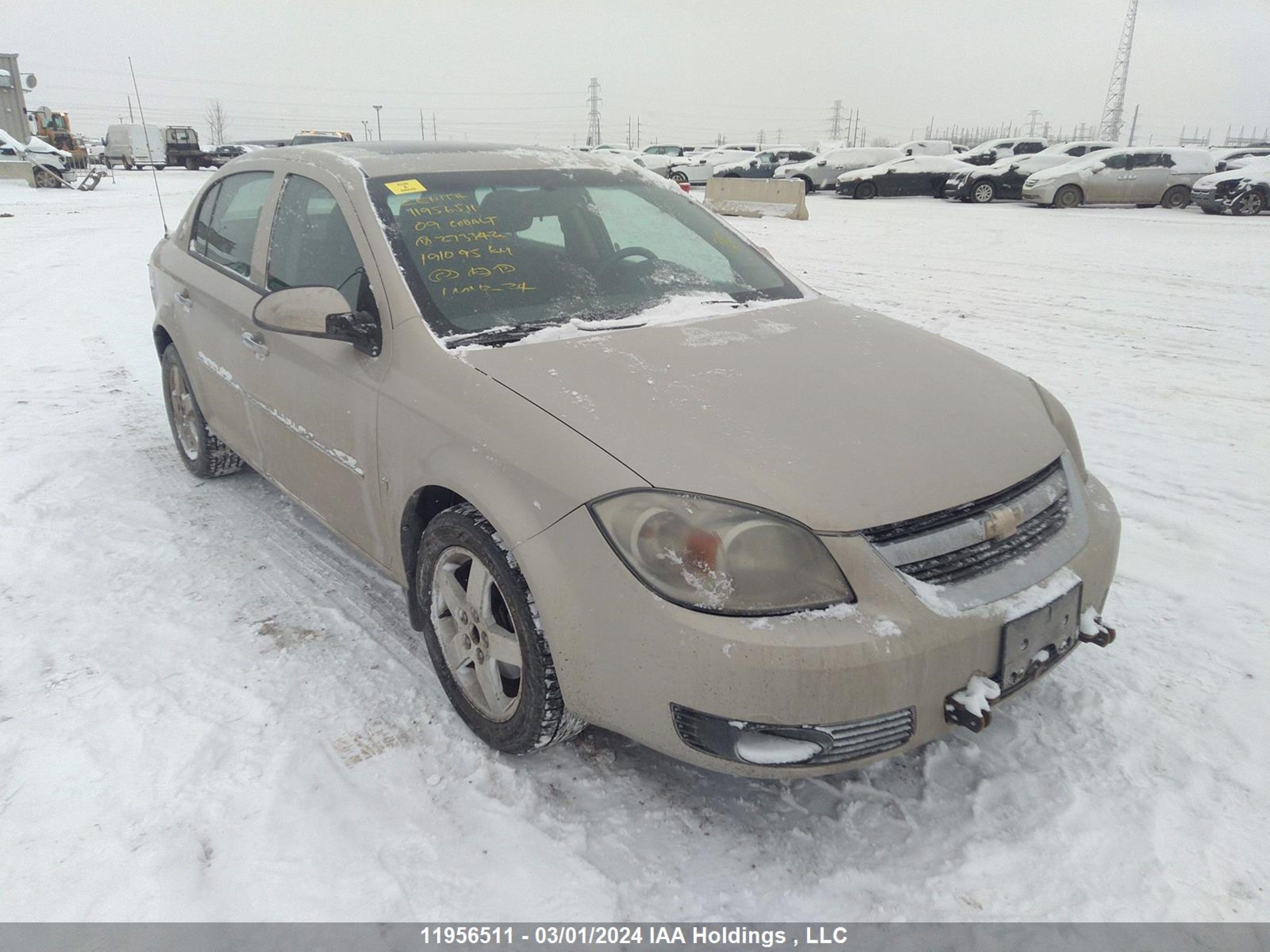 CHEVROLET COBALT 2009 1g1at58h997273342