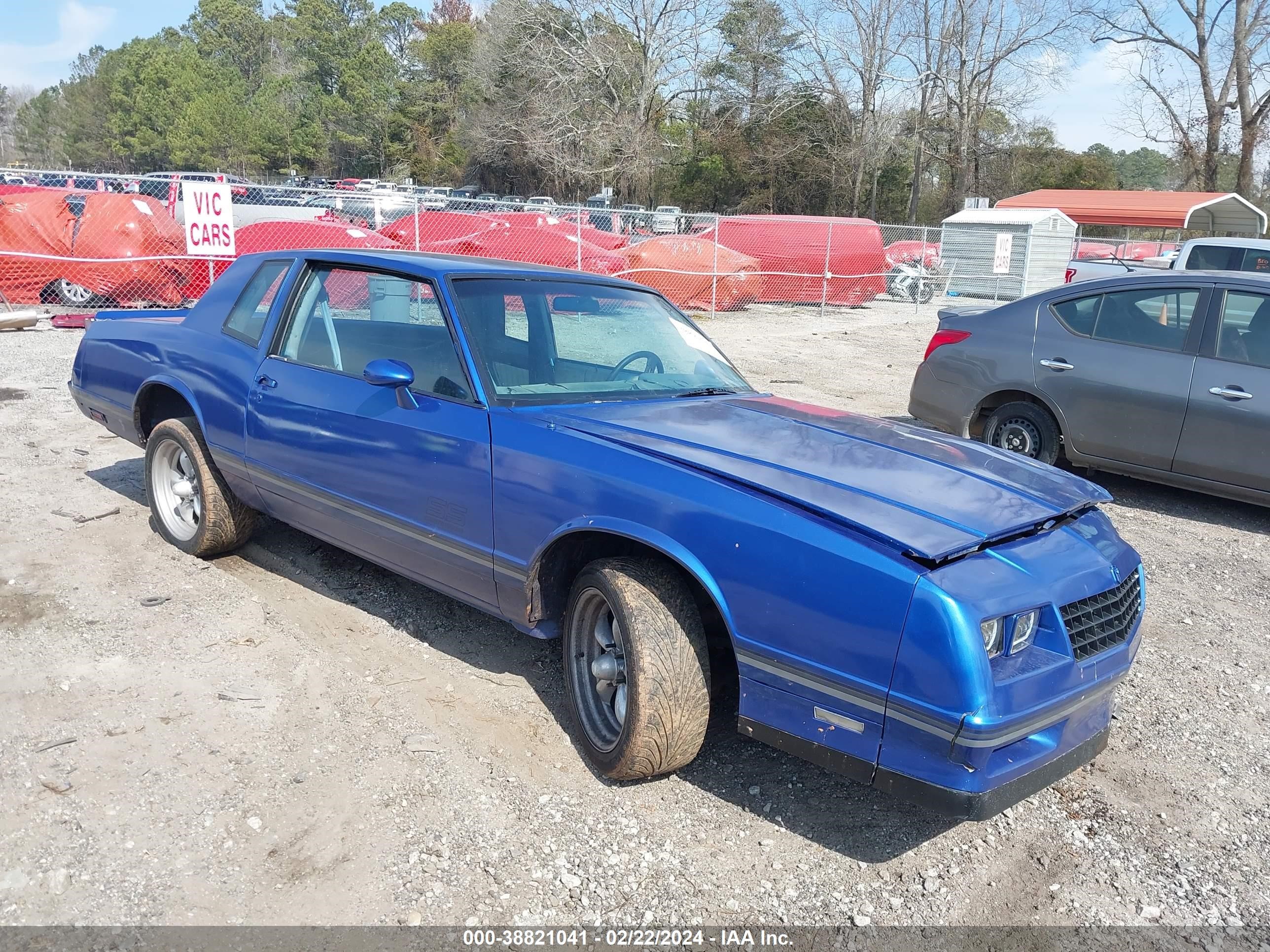 CHEVROLET MONTE CARLO 1984 1g1az37g3er166426