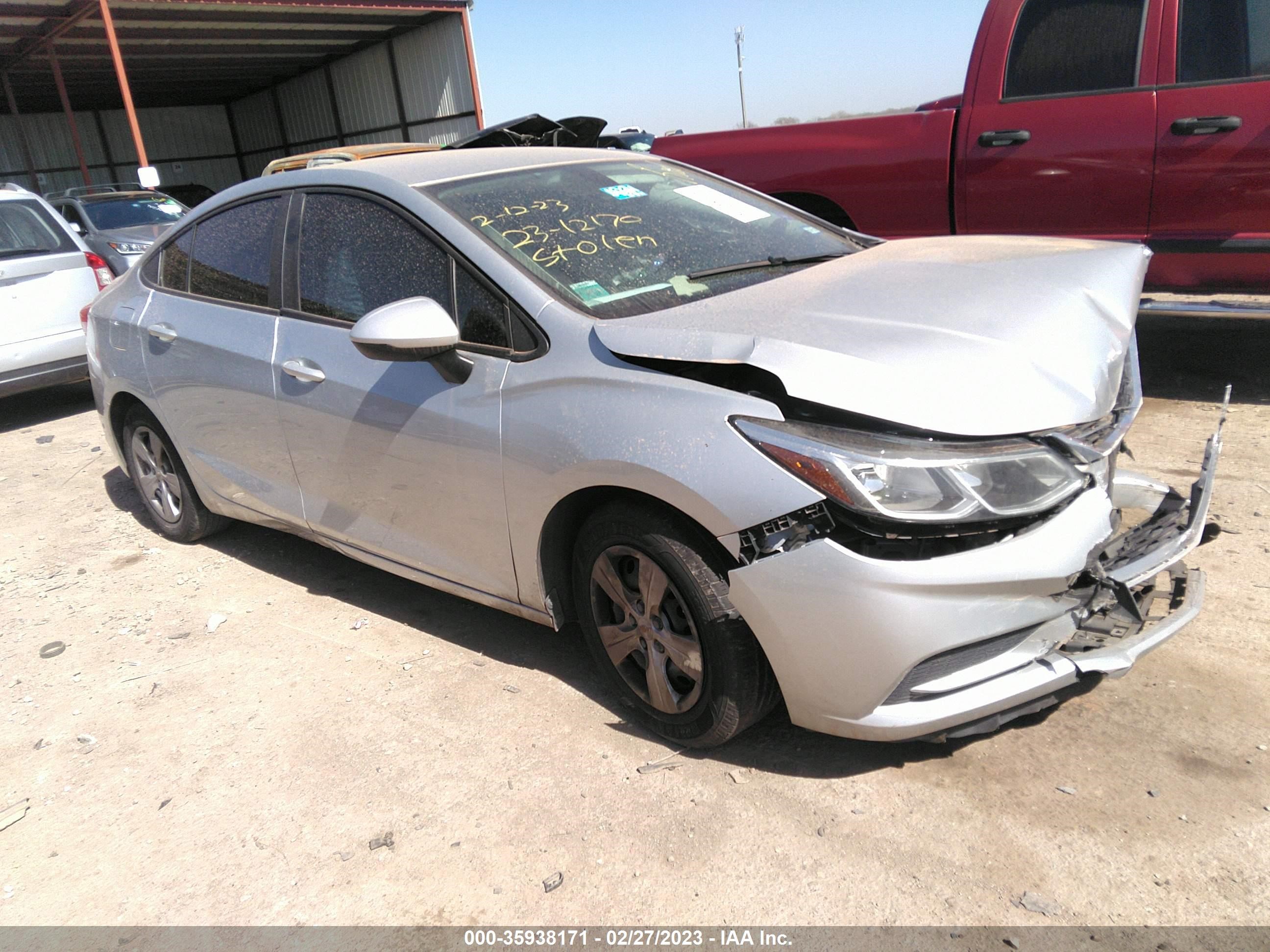 CHEVROLET CRUZE 2017 1g1bc5smxh7132160