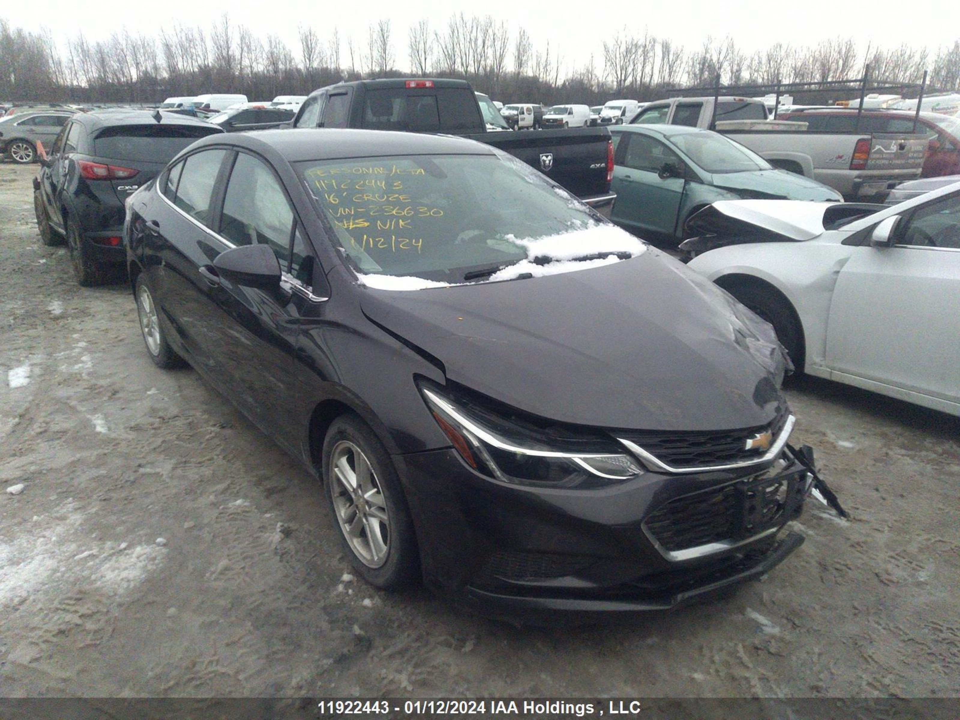 CHEVROLET CRUZE 2016 1g1be5sm3g7236630