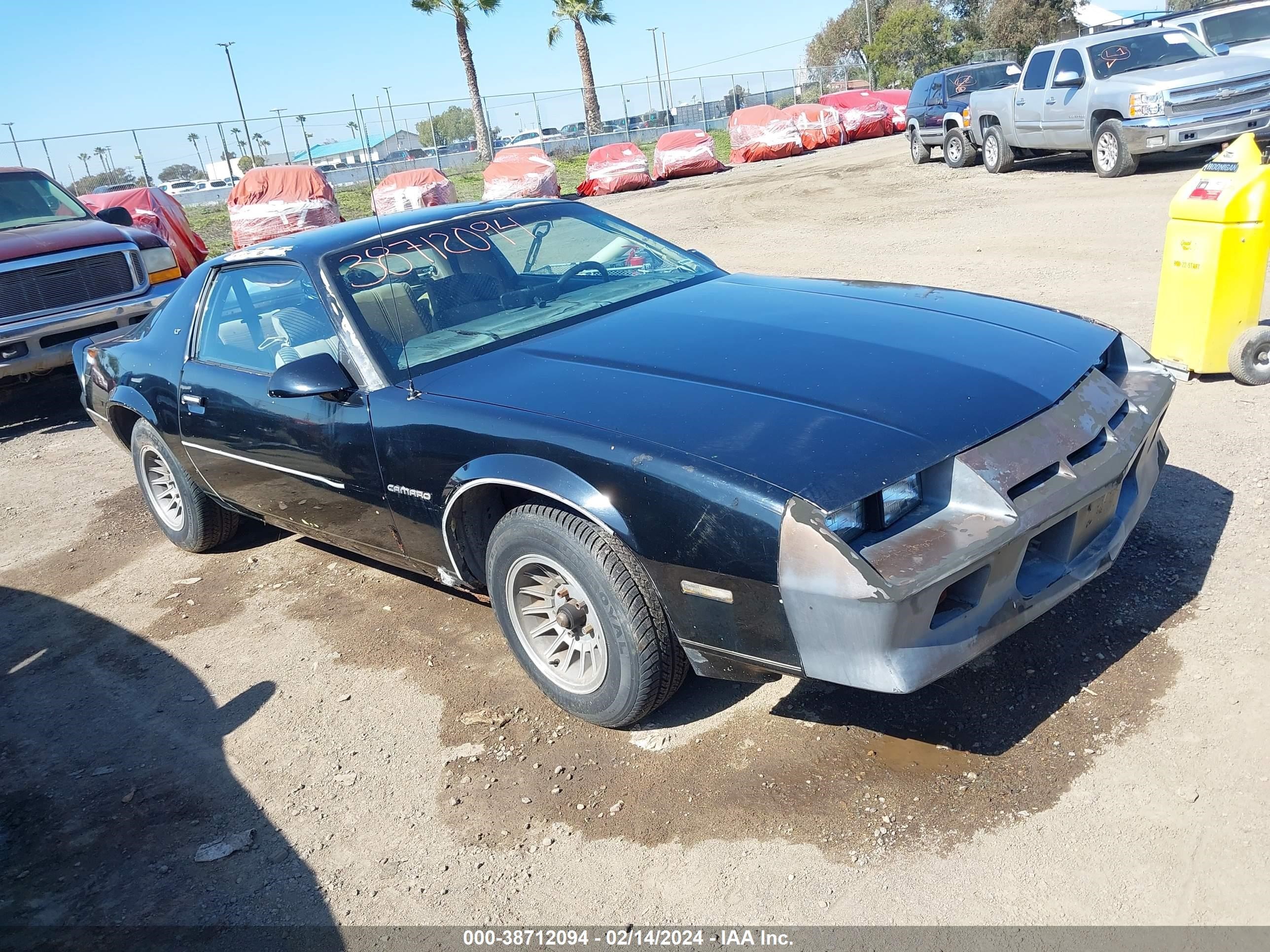 CHEVROLET CAMARO 1987 1g1fp21h9hl113275