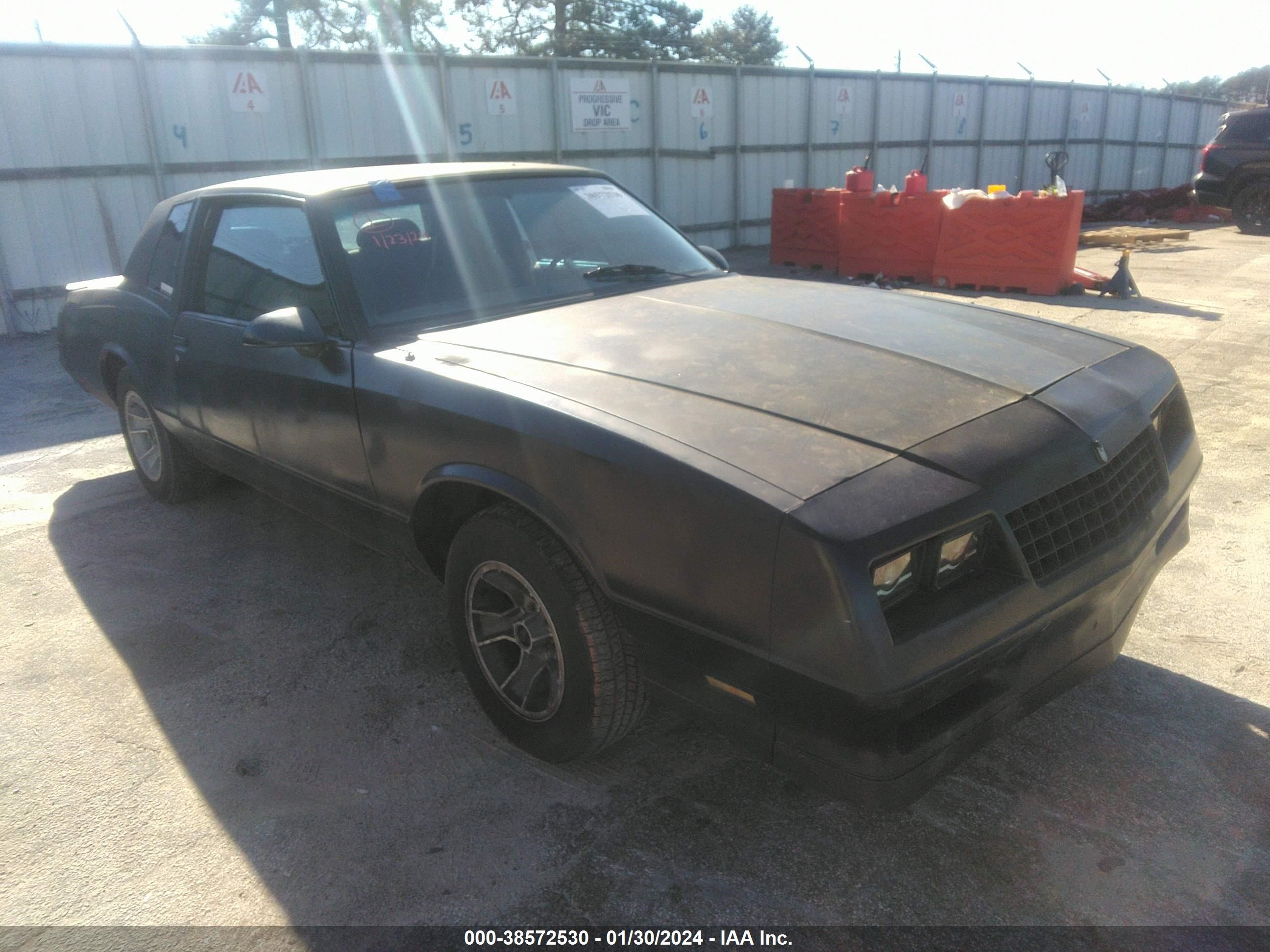 CHEVROLET MONTE CARLO 1987 1g1gz11g0hp138980