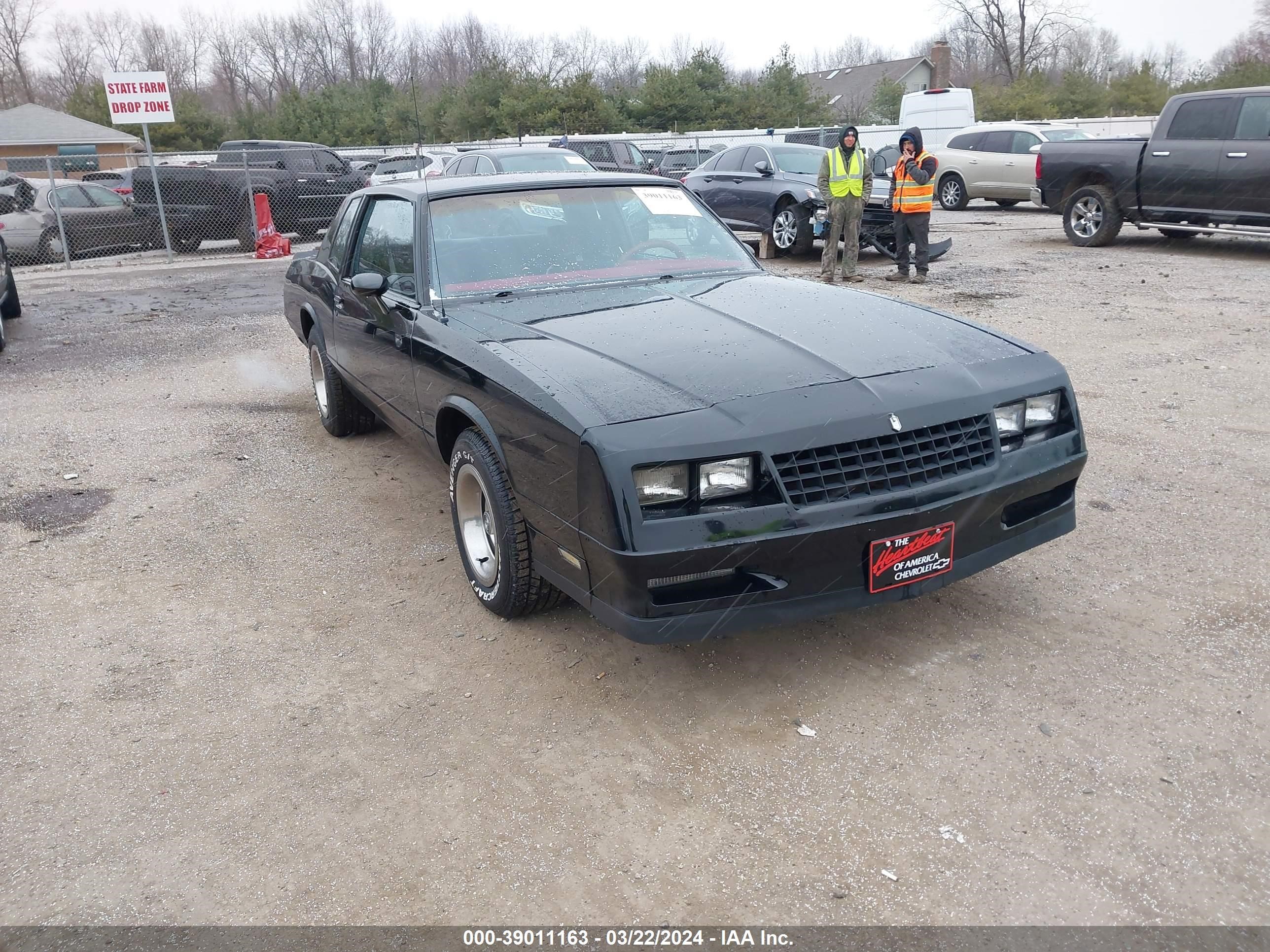 CHEVROLET MONTE CARLO 1985 1g1gz37g3fr149055