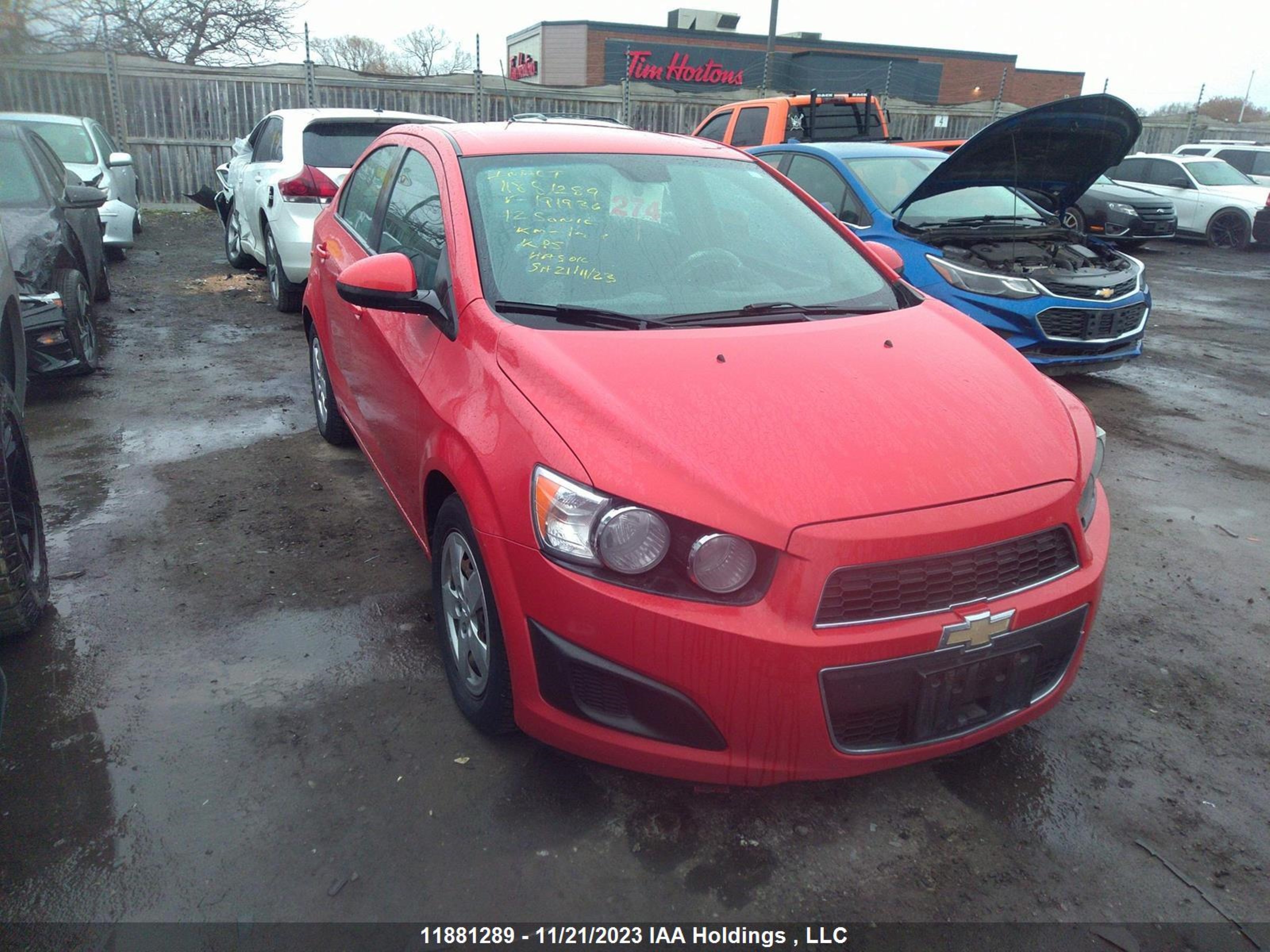 CHEVROLET SONIC 2012 1g1ja5eh7c4191936