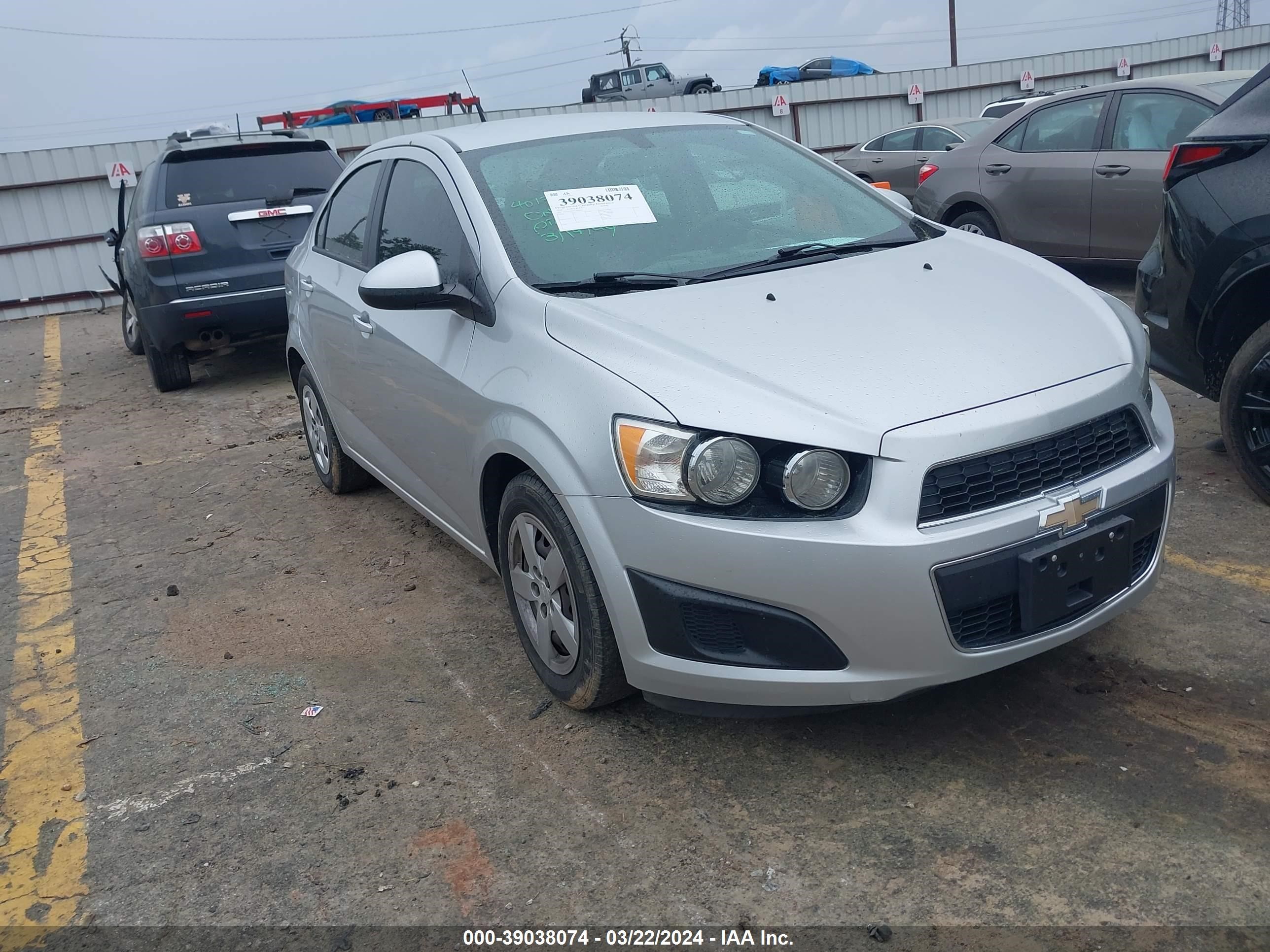 CHEVROLET SONIC 2014 1g1ja5sh5e4209485