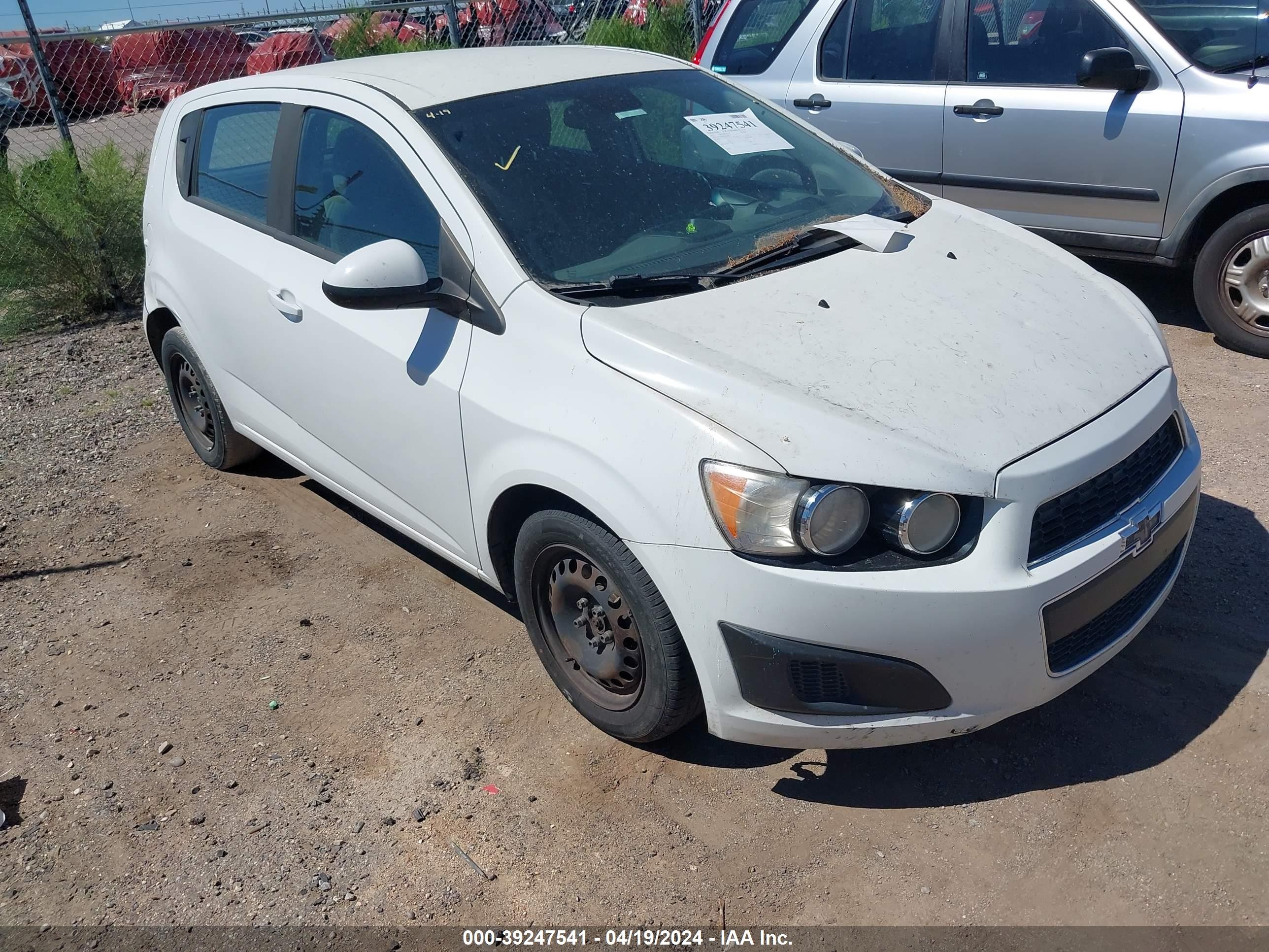 CHEVROLET SONIC 2013 1g1ja6sh2d4148827