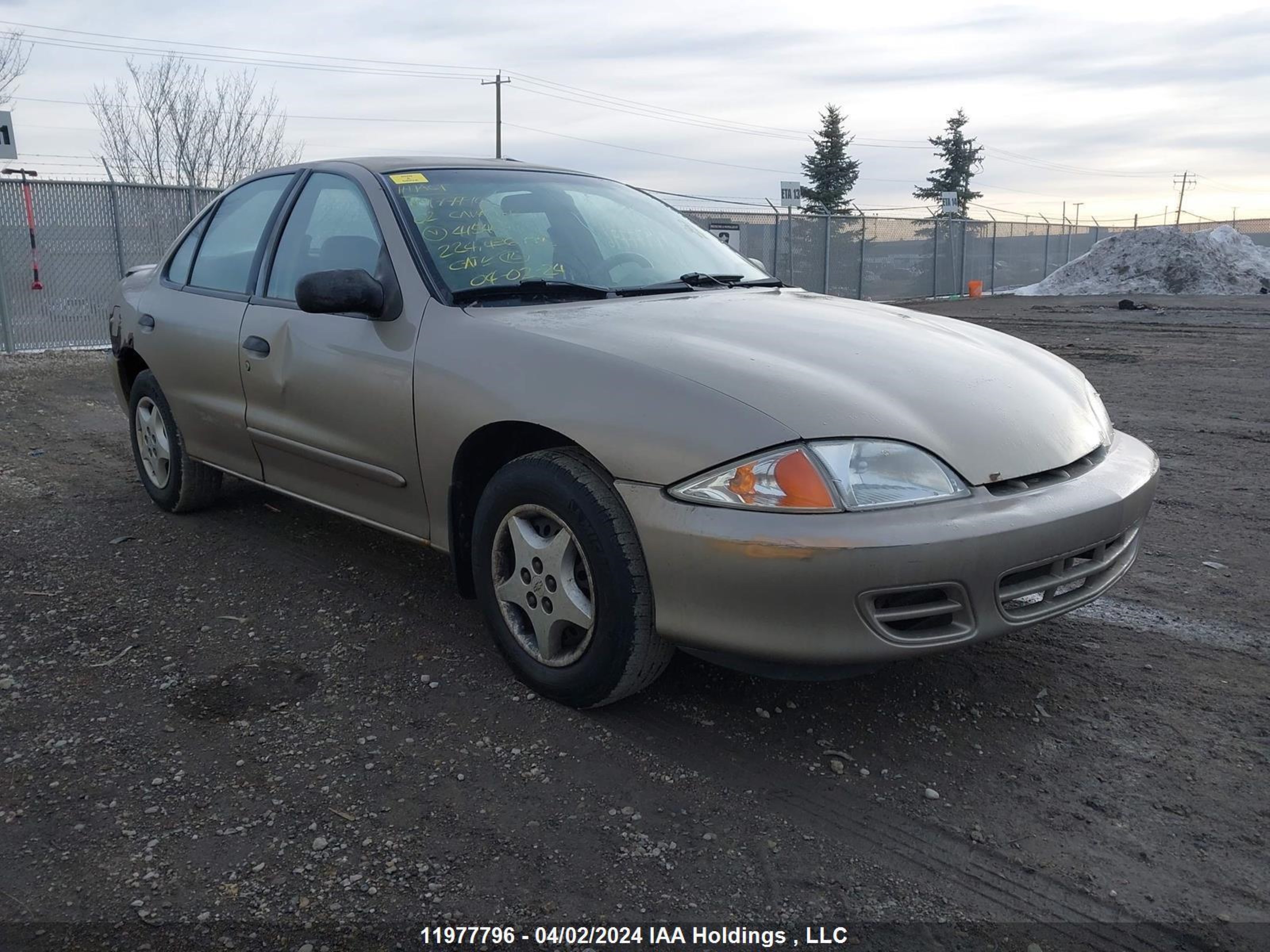 CHEVROLET CAVALIER 2002 1g1jc524x27415404