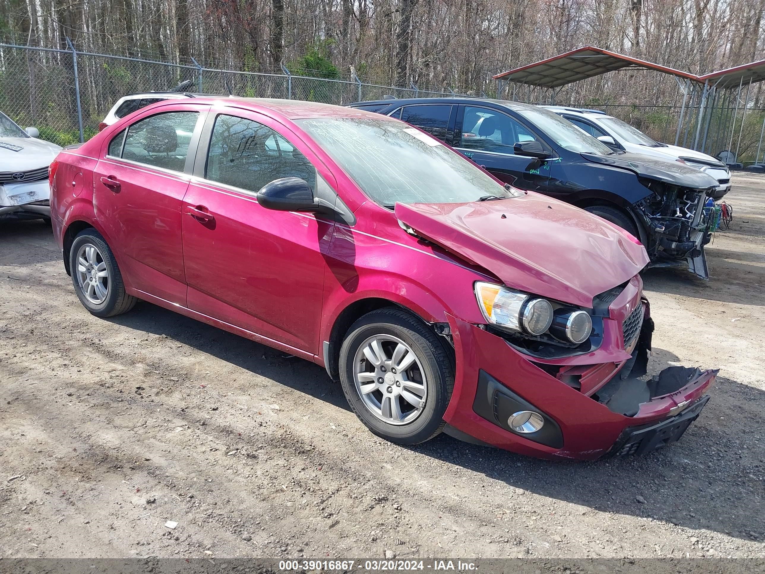 CHEVROLET SONIC 2014 1g1jc5sh5e4125306