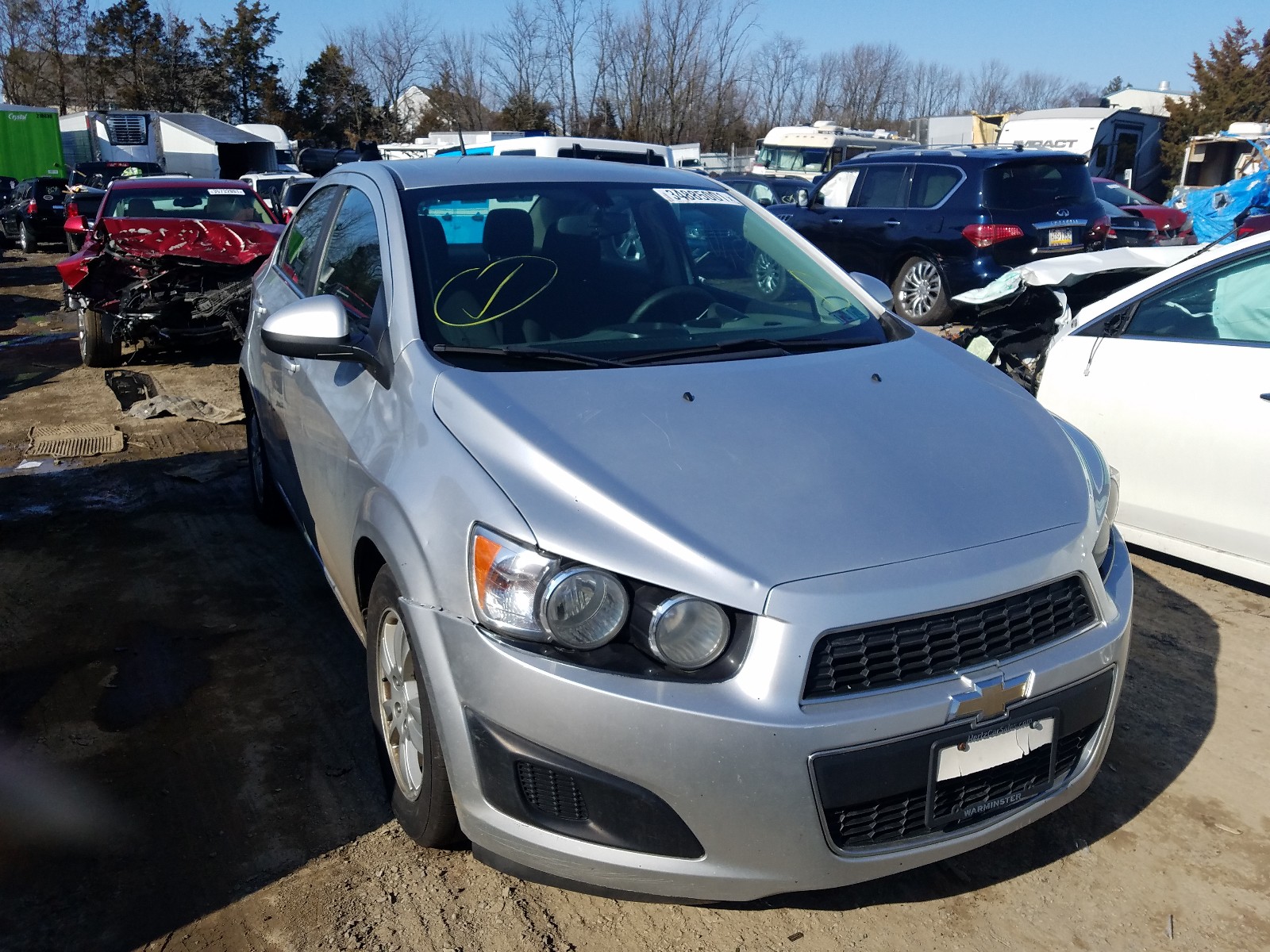 CHEVROLET SONIC LT 2014 1g1jc5sh7e4212141