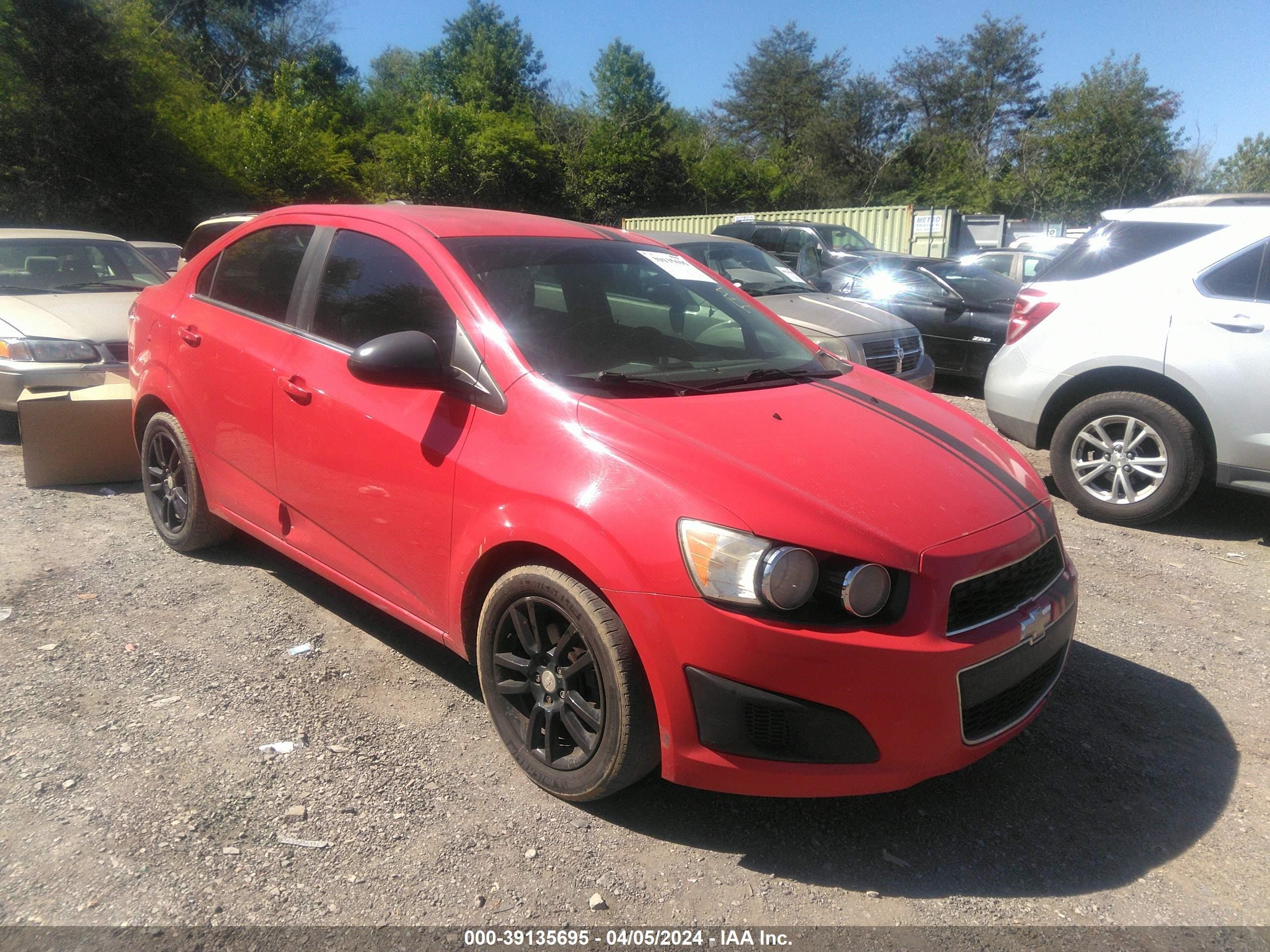 CHEVROLET SONIC 2015 1g1jc5sh9f4135290