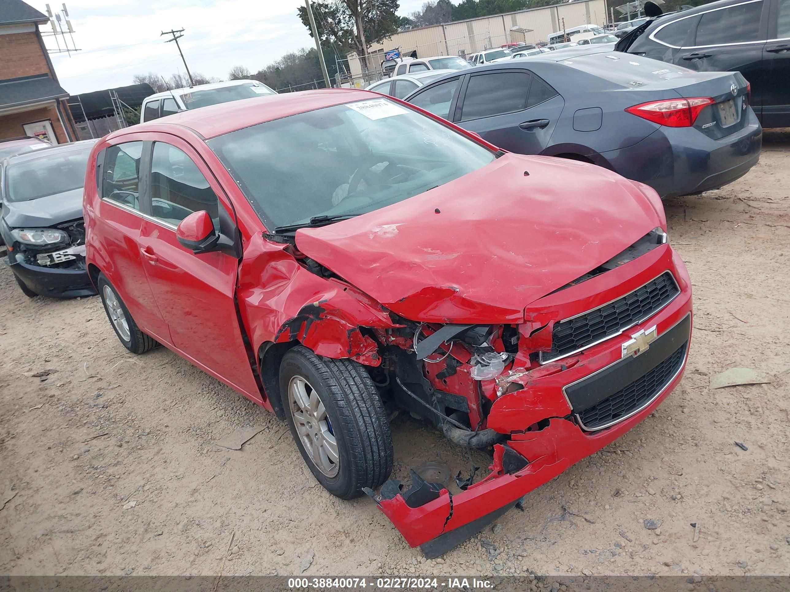 CHEVROLET SONIC 2013 1g1jc6sb0d4112270