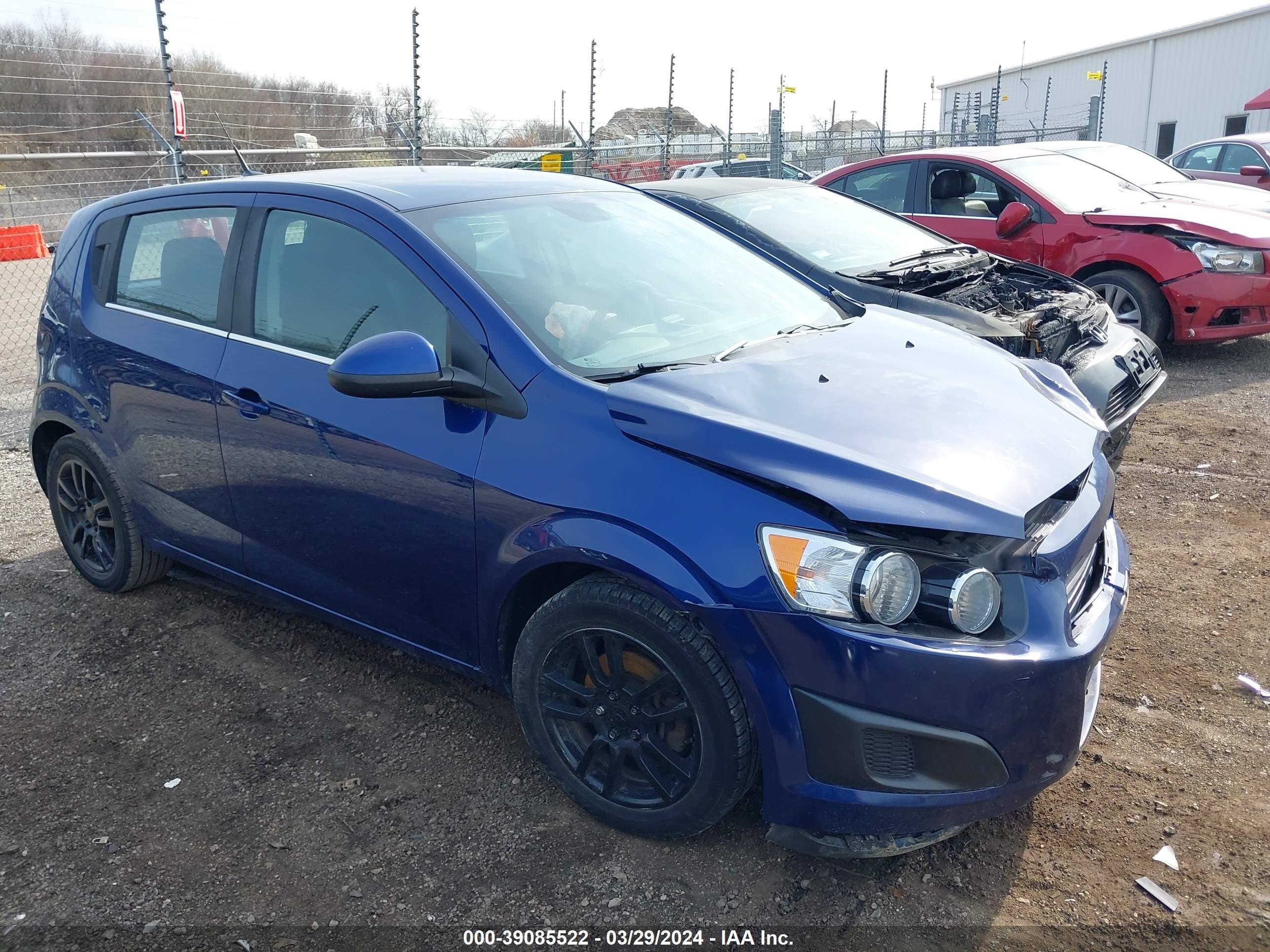 CHEVROLET SONIC 2013 1g1jc6sb4d4158474