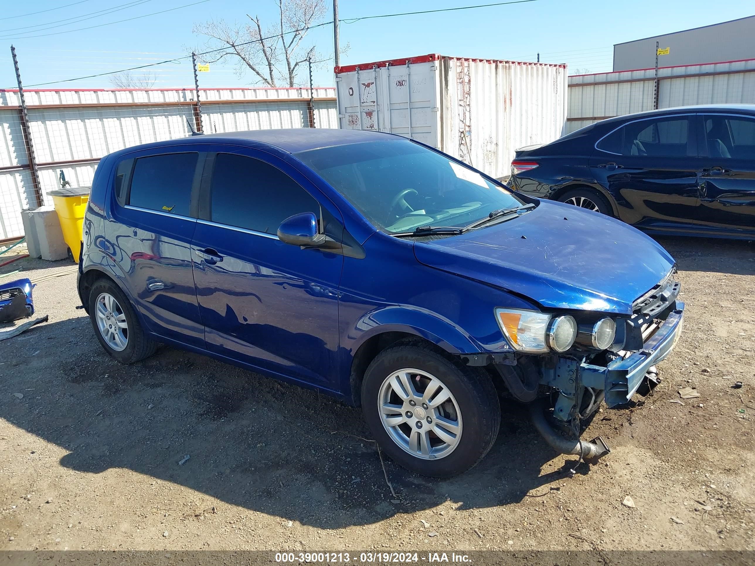 CHEVROLET SONIC 2013 1g1jc6sb8d4254933