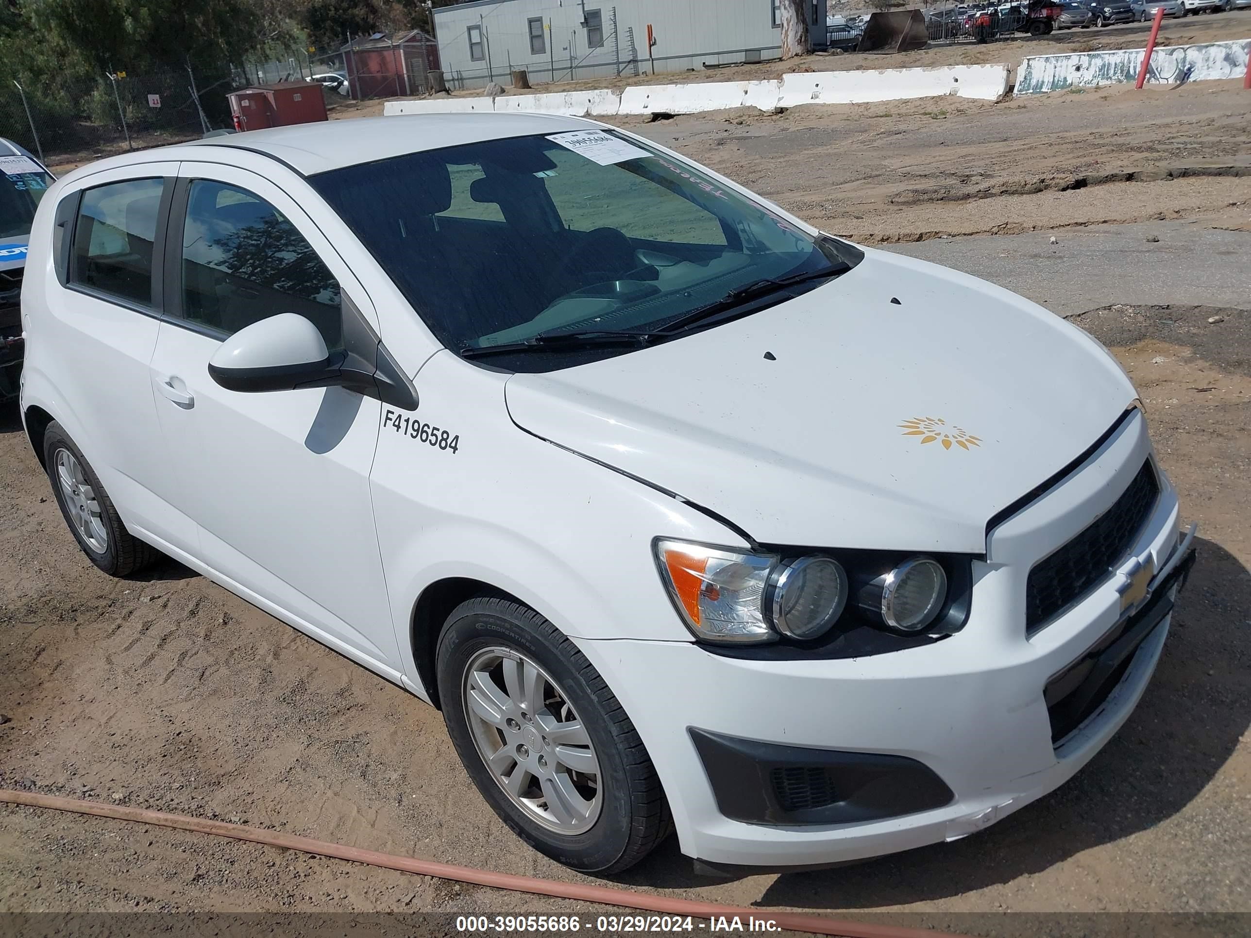 CHEVROLET SONIC 2015 1g1jc6sh4f4196584