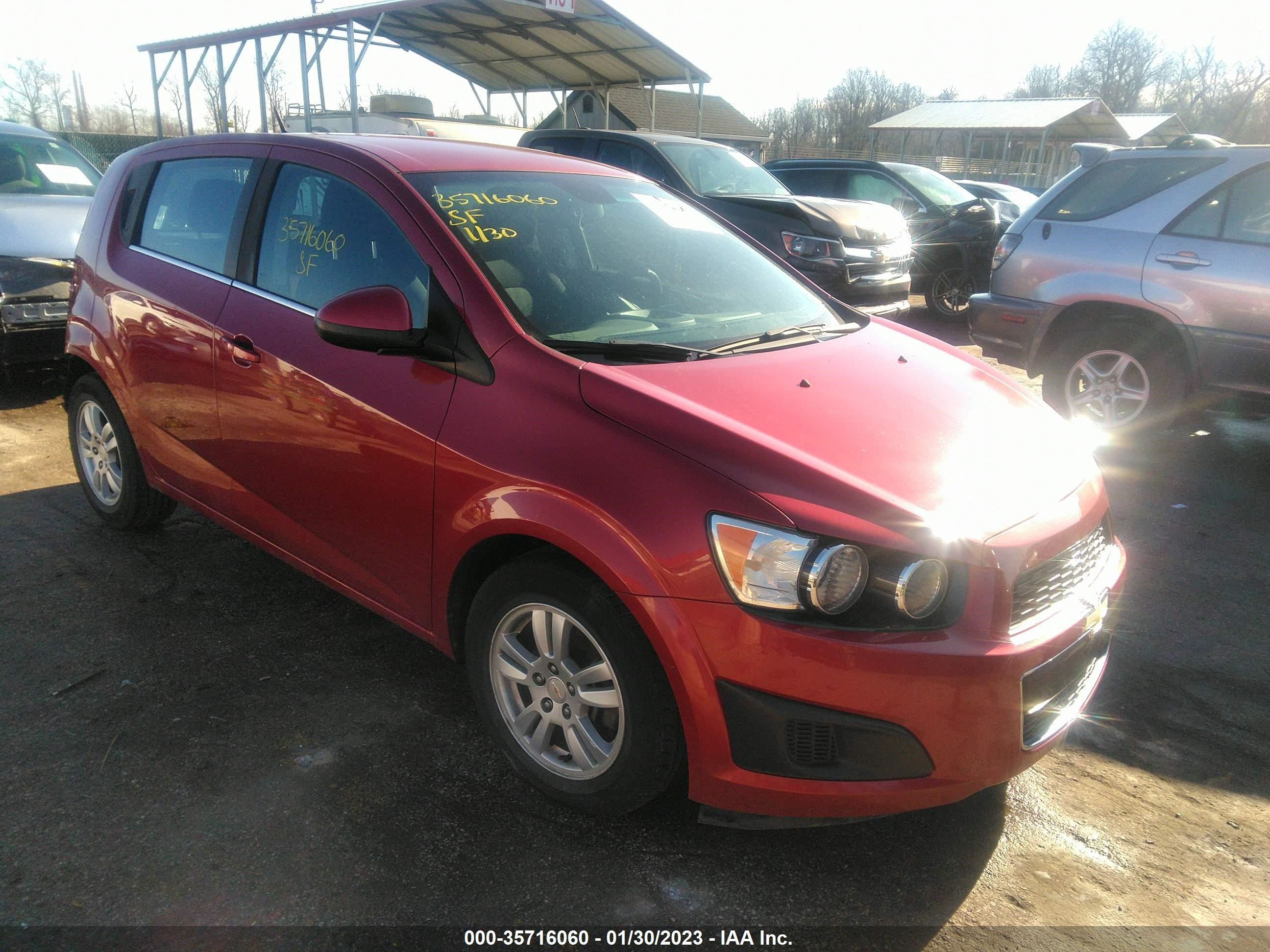 CHEVROLET SONIC 2012 1g1jc6shxc4195970