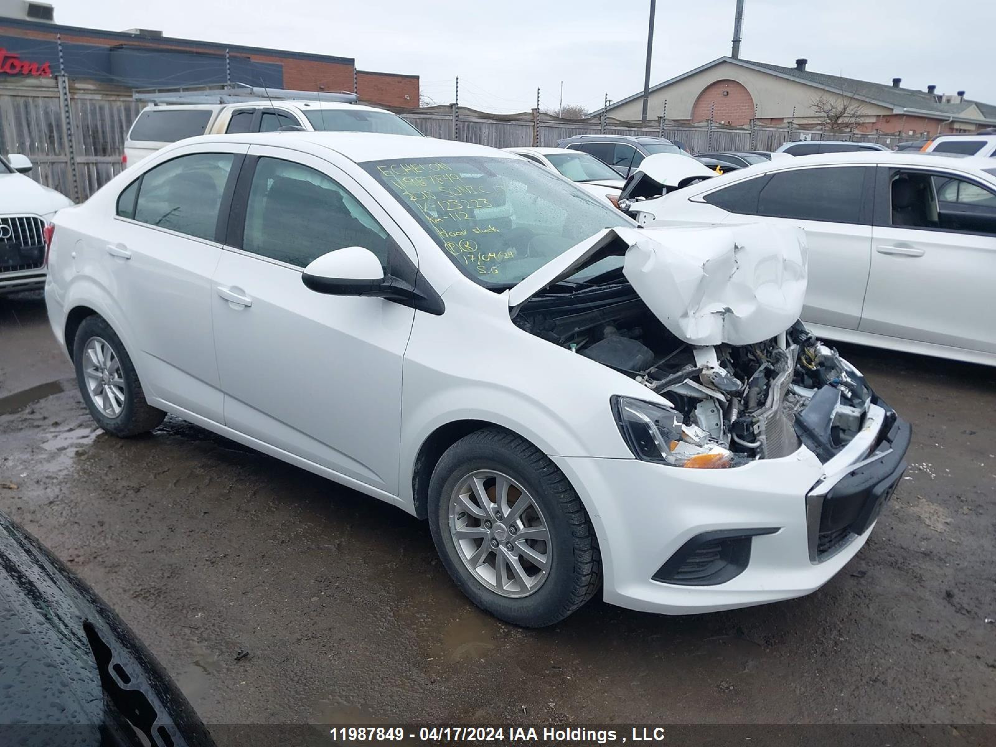 CHEVROLET SONIC 2018 1g1jd5sh3j4123223