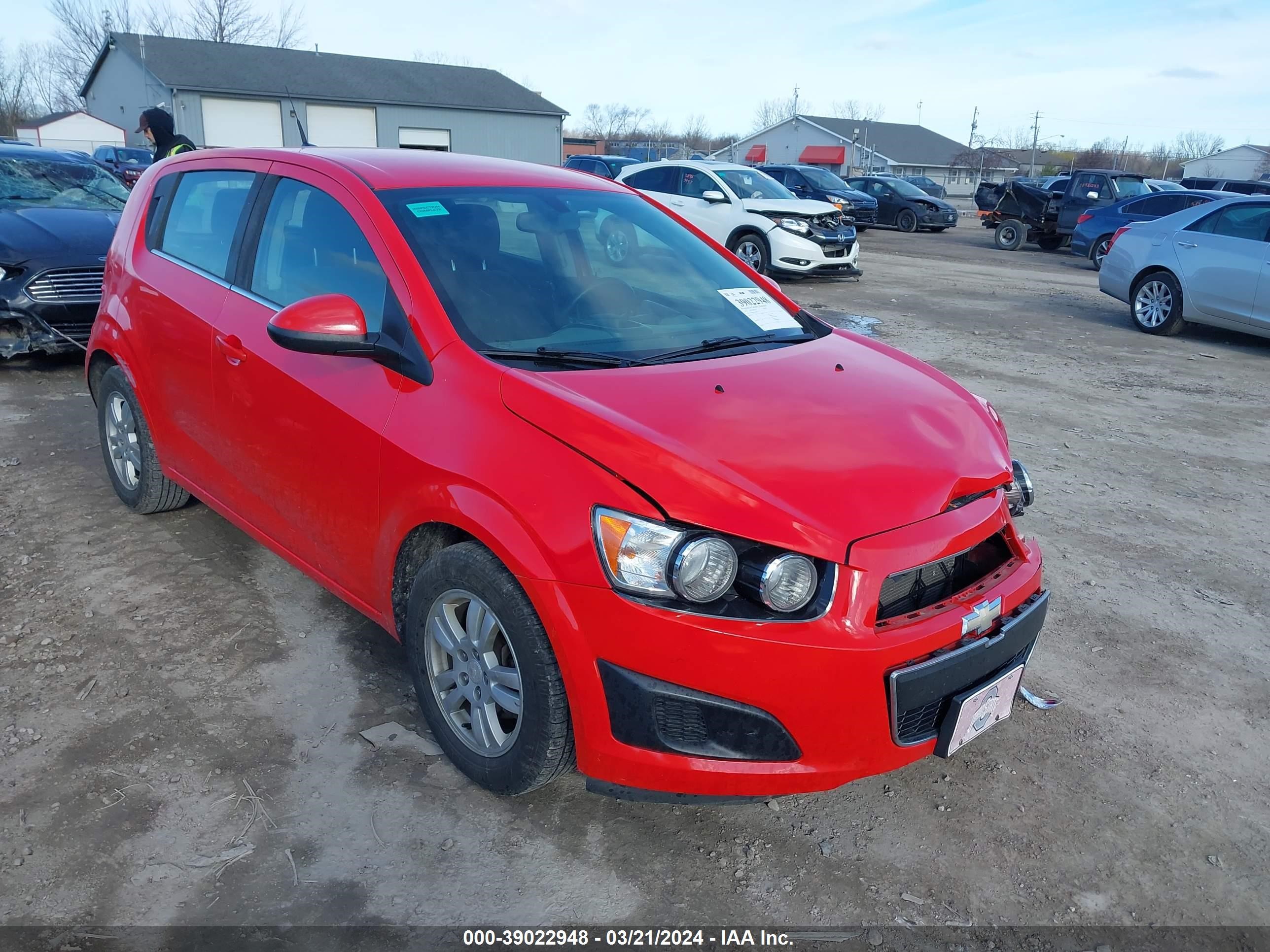 CHEVROLET SONIC 2014 1g1jd6sh5e4148894