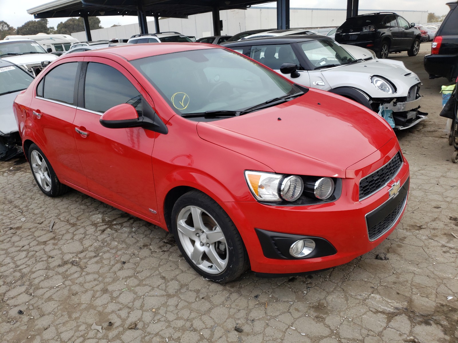 CHEVROLET SONIC LTZ 2013 1g1je5sh8d4171835