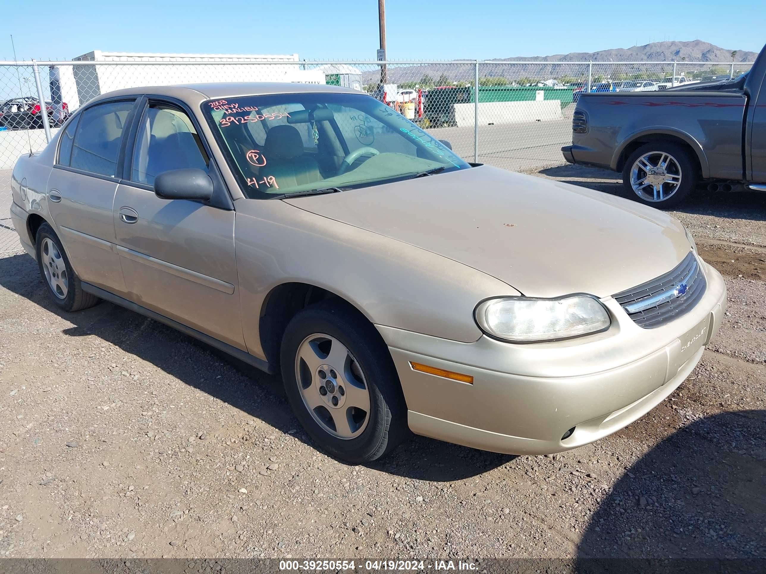 CHEVROLET MALIBU 2003 1g1nd52j33m670208