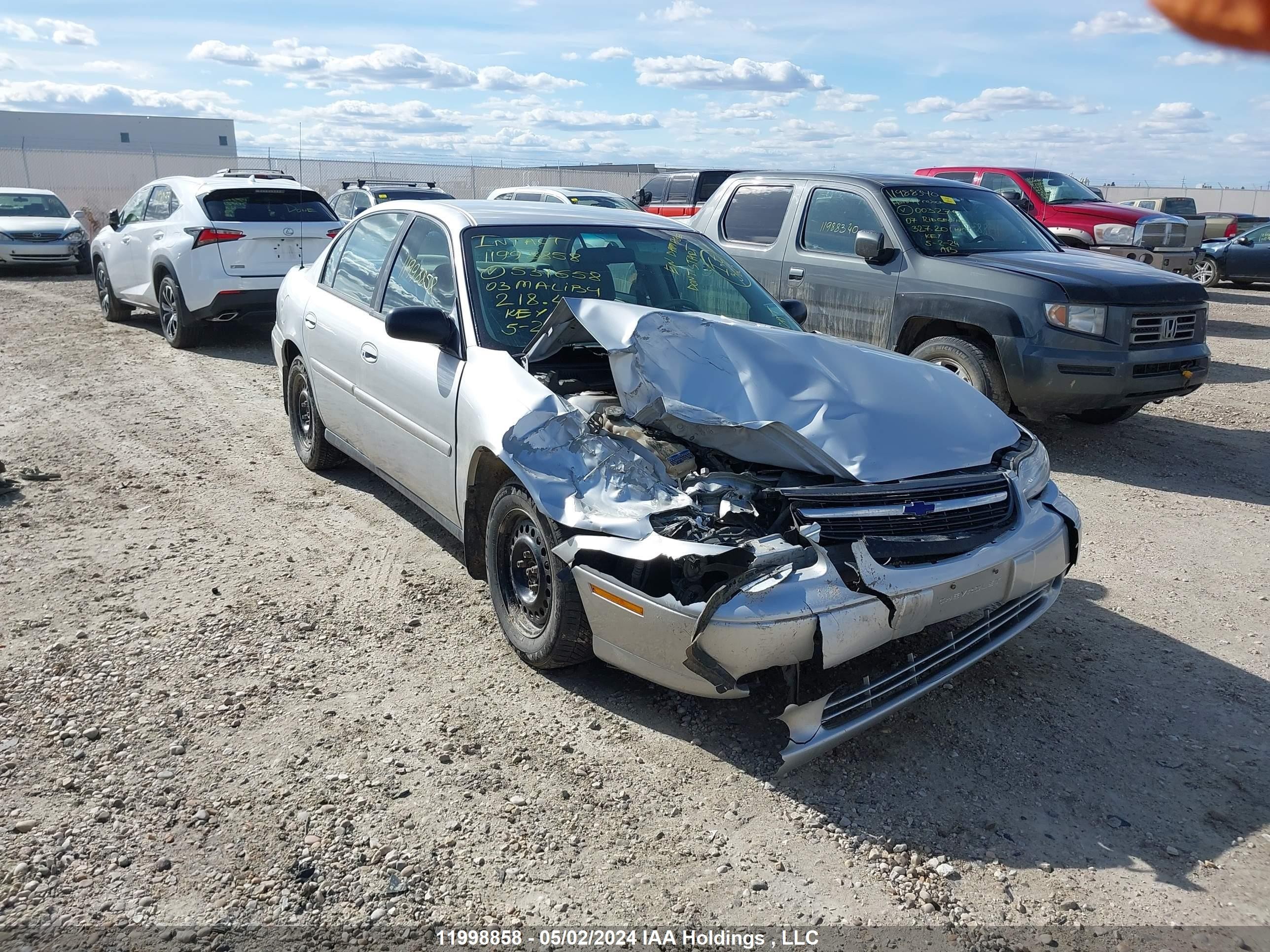 CHEVROLET MALIBU 2003 1g1nd52j83m531658