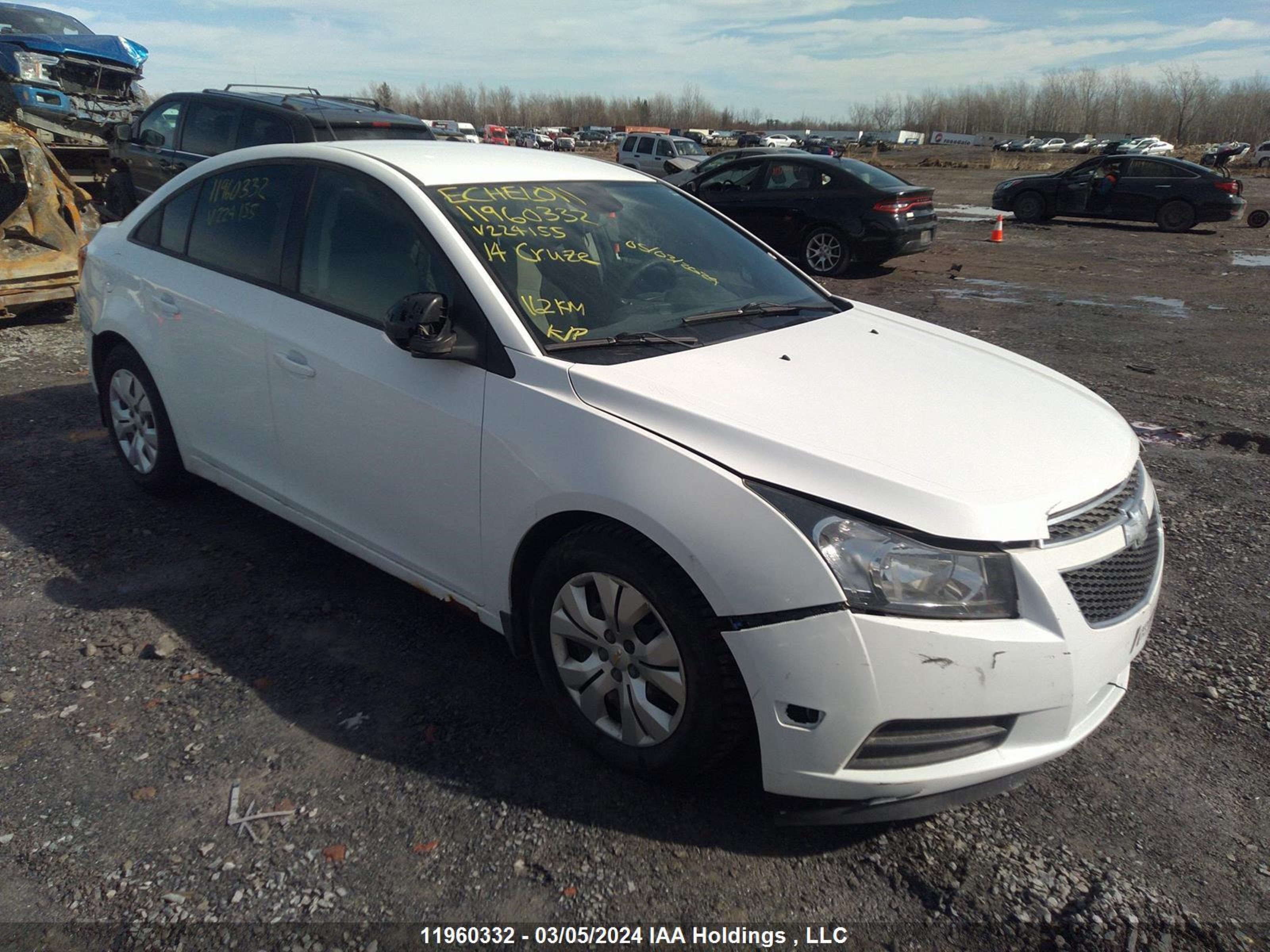 CHEVROLET CRUZE 2014 1g1pa5sh3e7224155